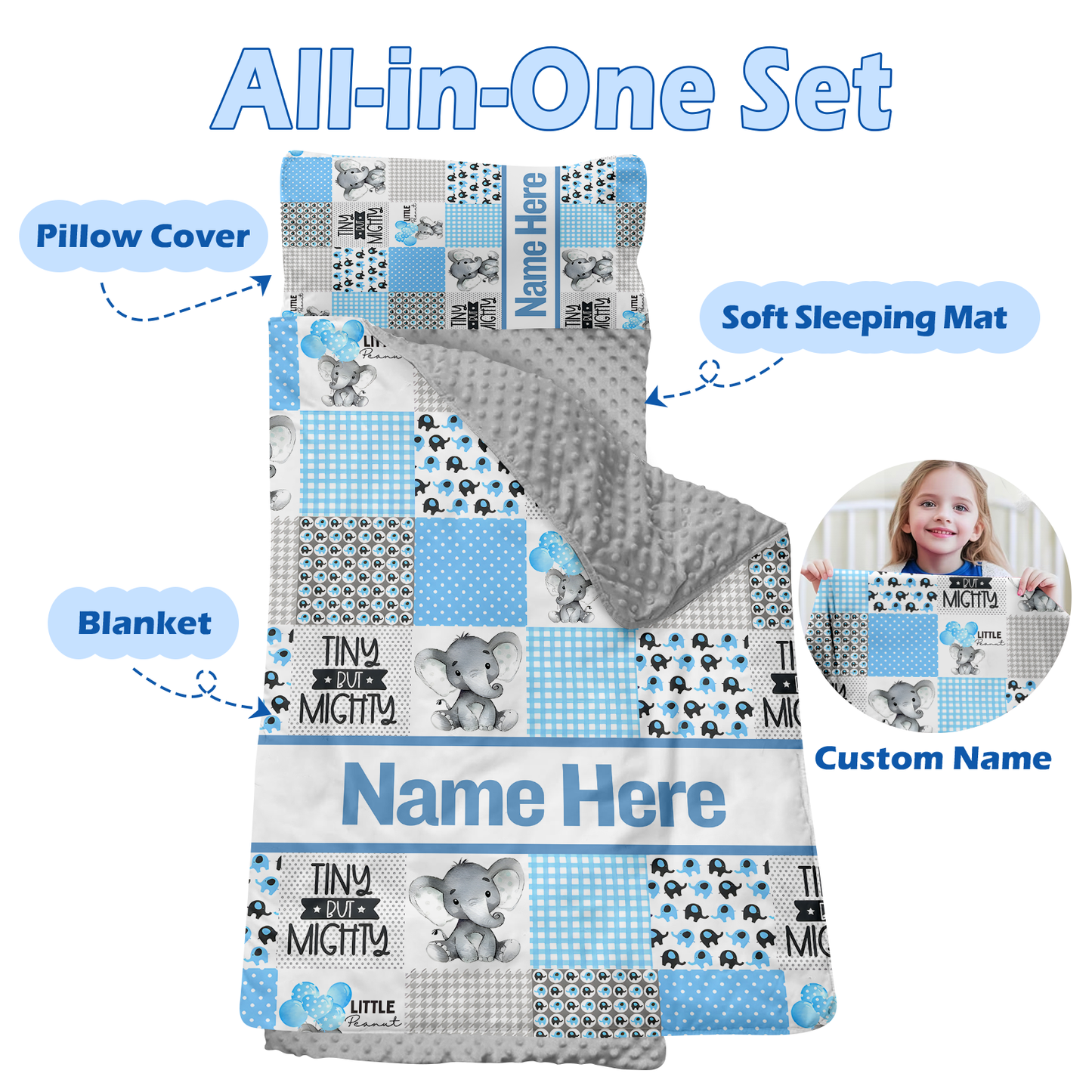 Personalized Nap Mat Zoo 04 Edition