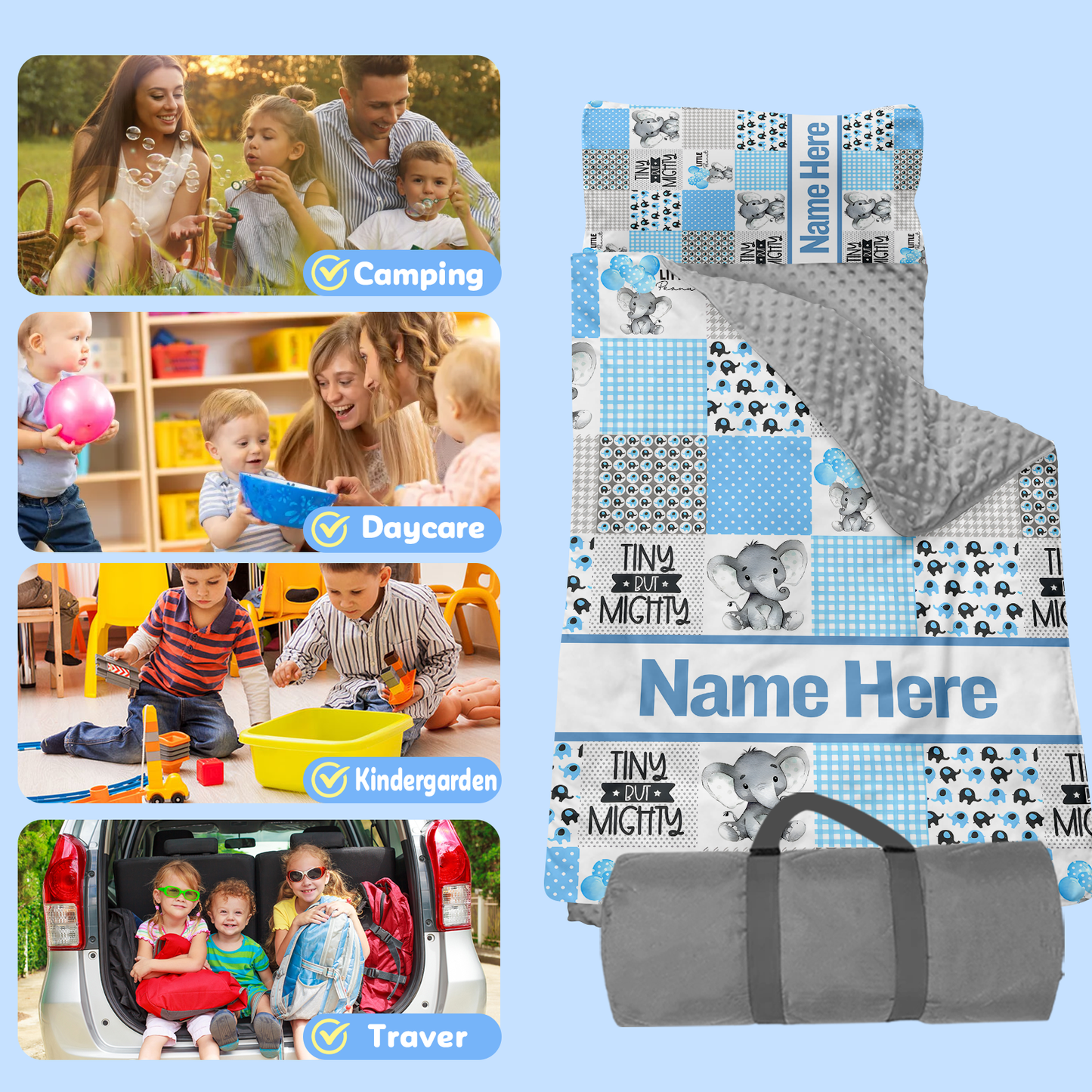 Personalized Nap Mat Zoo 04 Edition