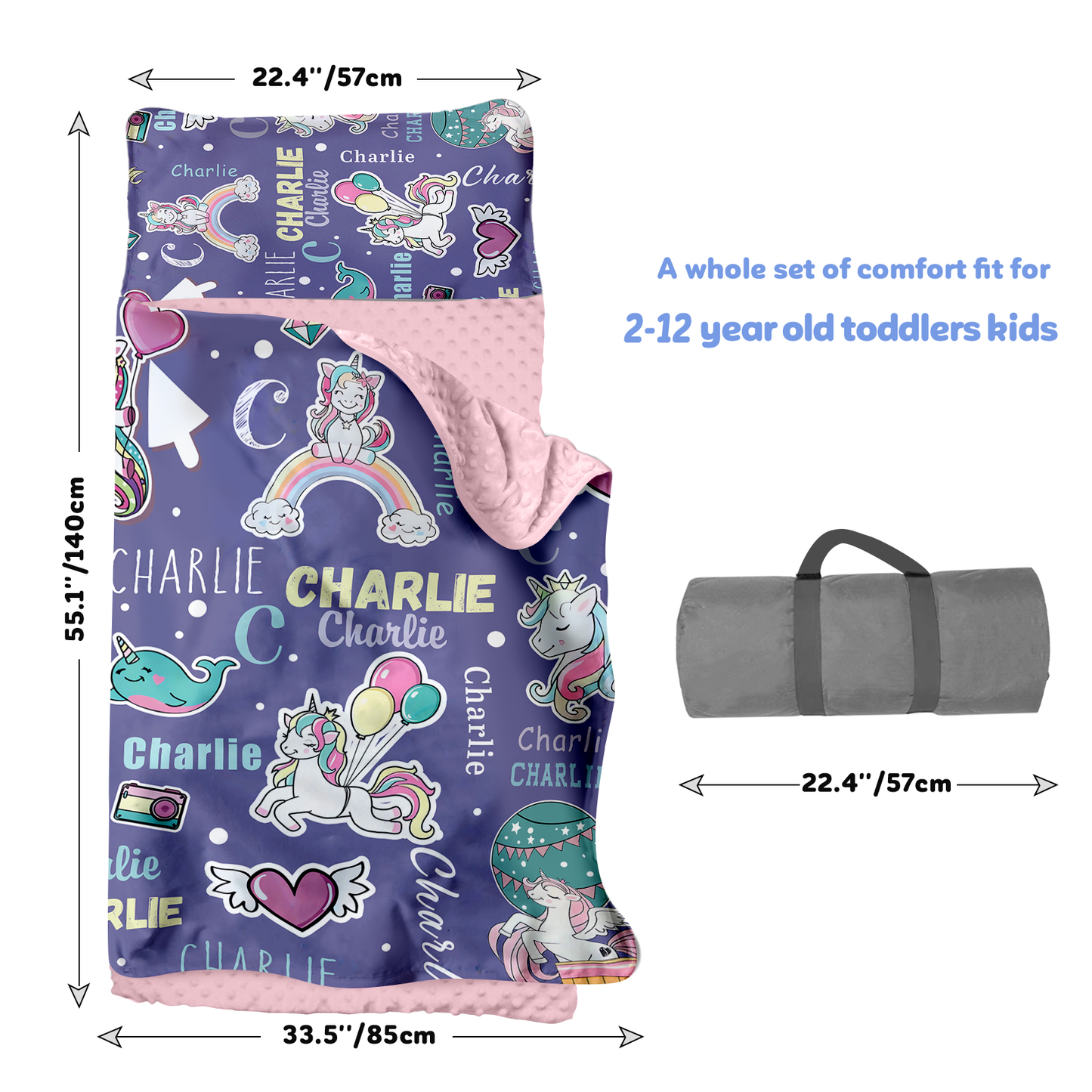 Personalized Nap Mat Unicorn 04 Edition