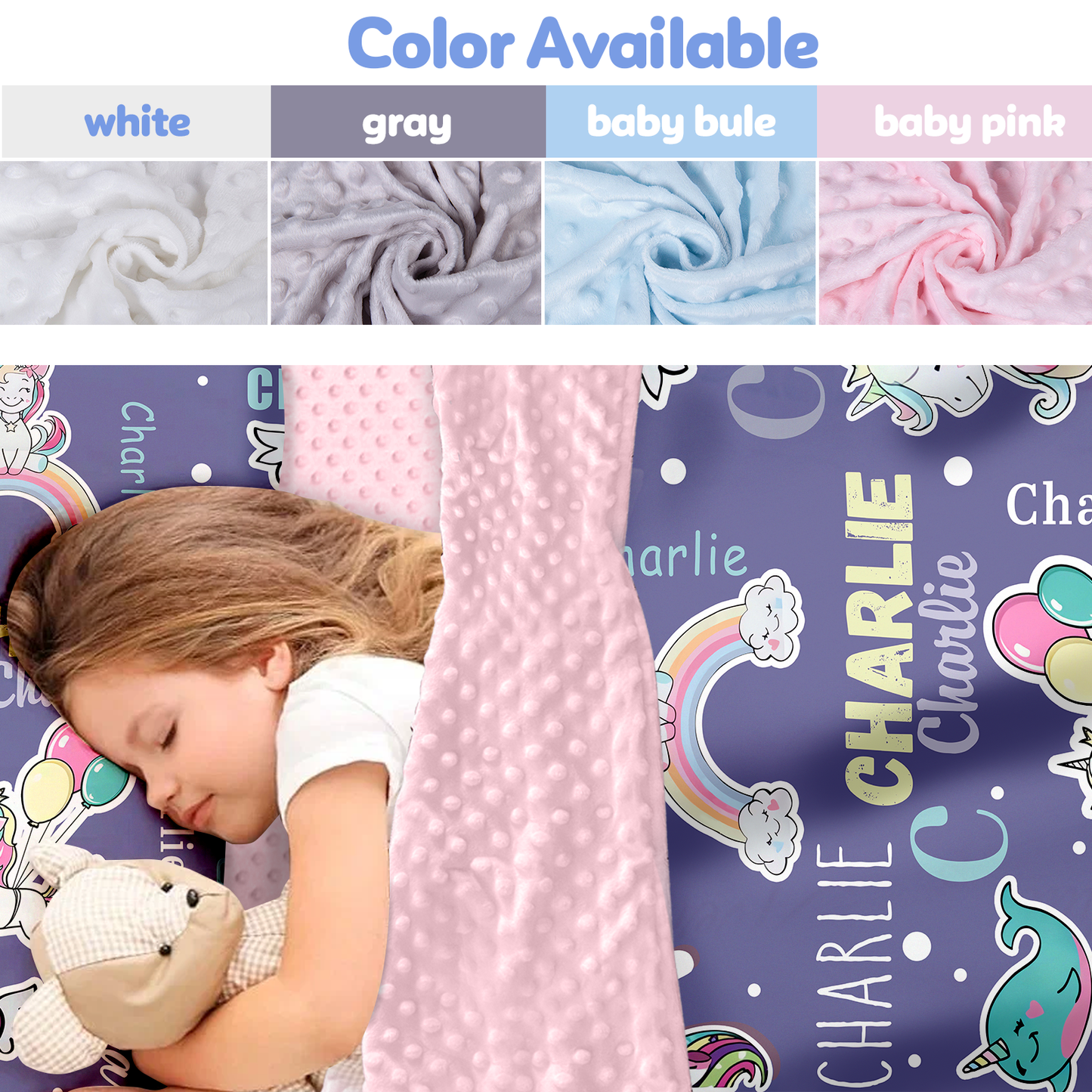 Personalized Nap Mat Unicorn 04 Edition