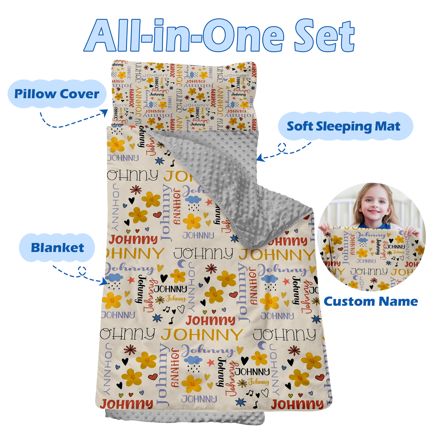 Personalized Nap Mat Monogrammed 07 Edition
