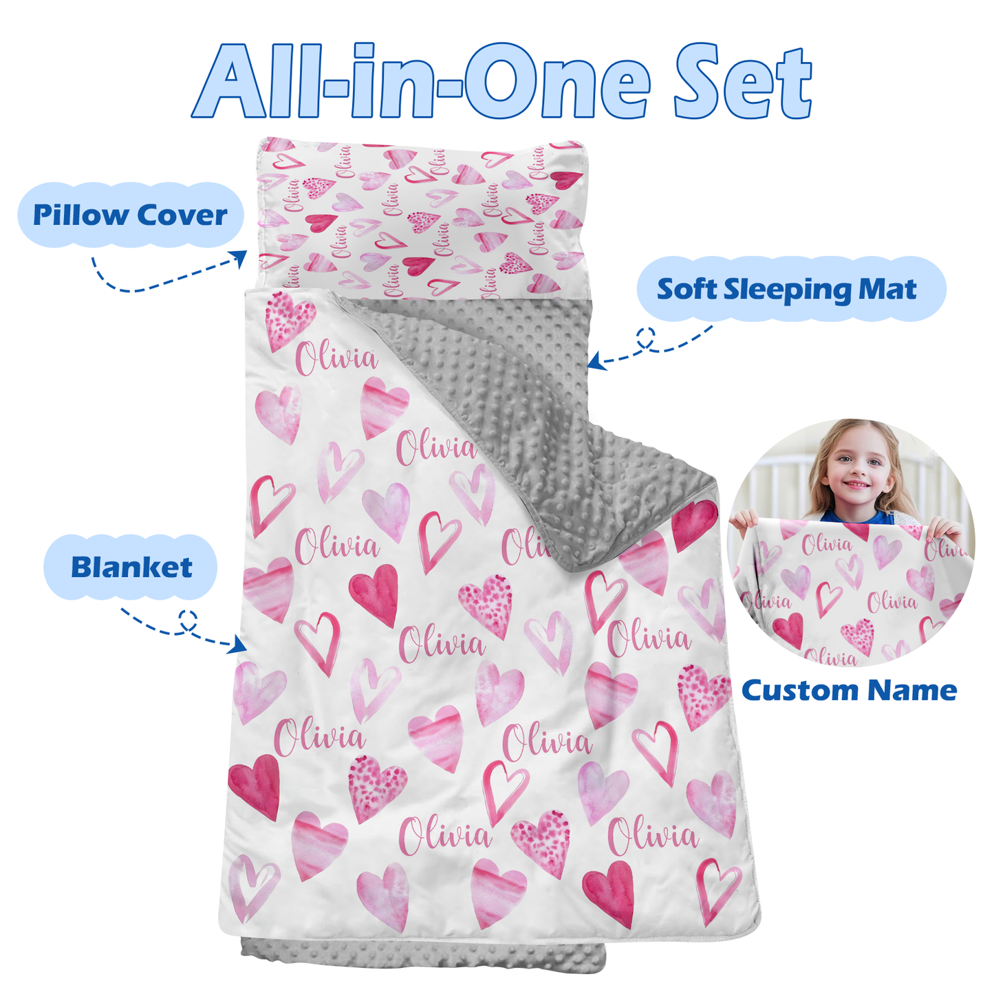 Personalized Nap Mat Monogrammed 08 Edition