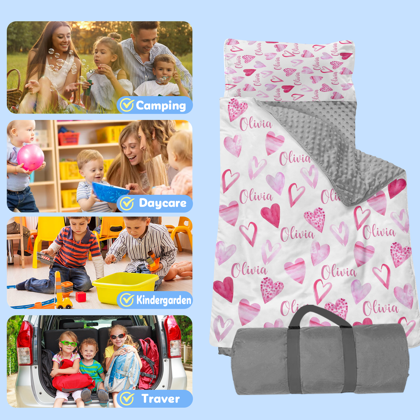 Personalized Nap Mat Monogrammed 08 Edition