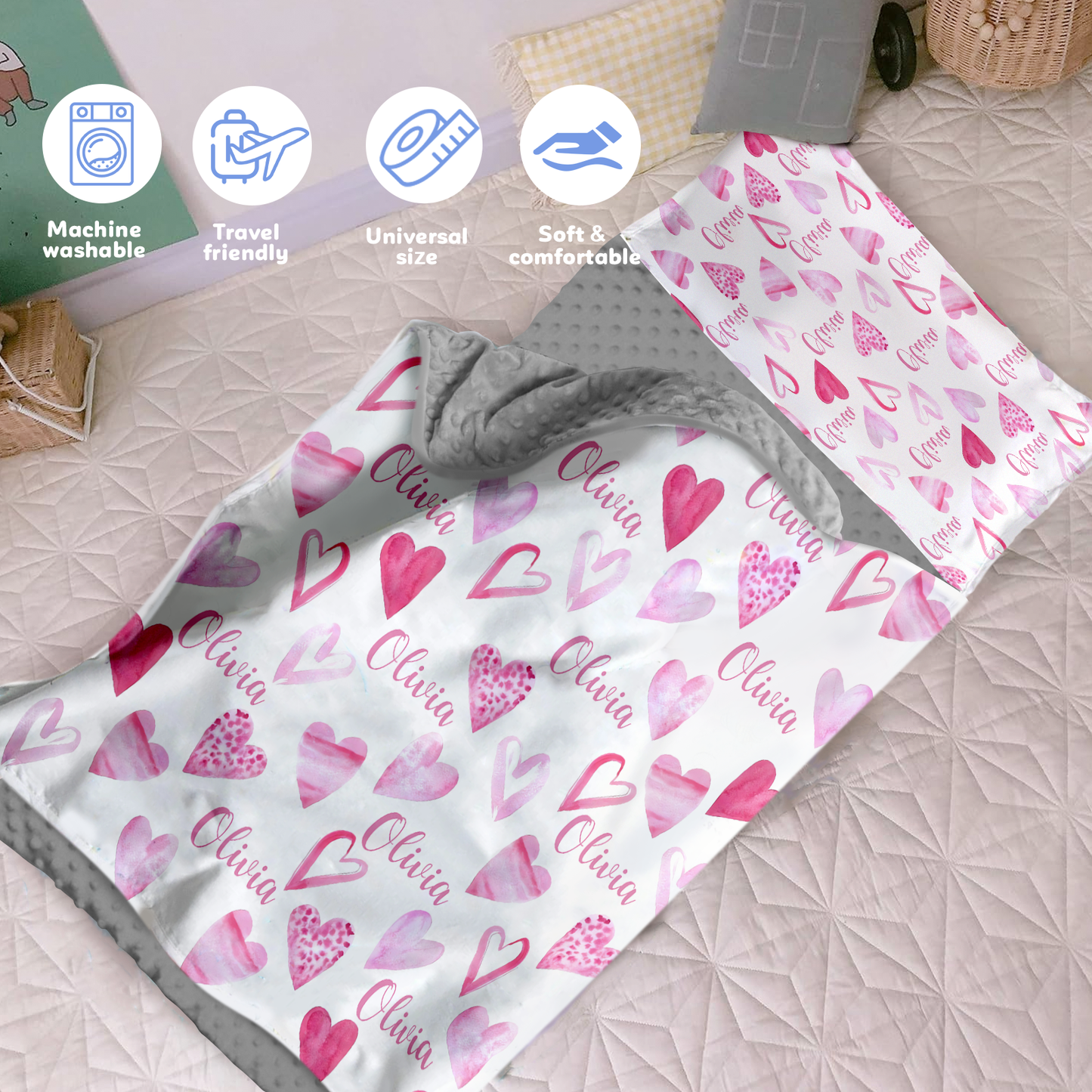 Personalized Nap Mat Monogrammed 08 Edition
