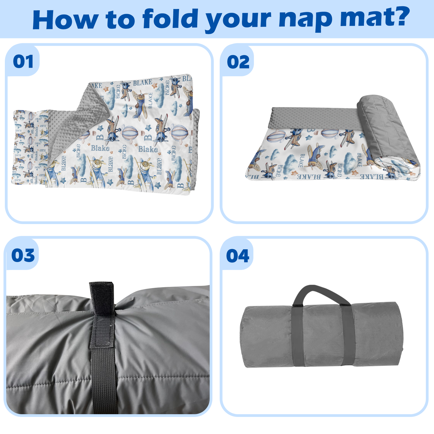 Personalized Nap Mat Transportation 09 Edition