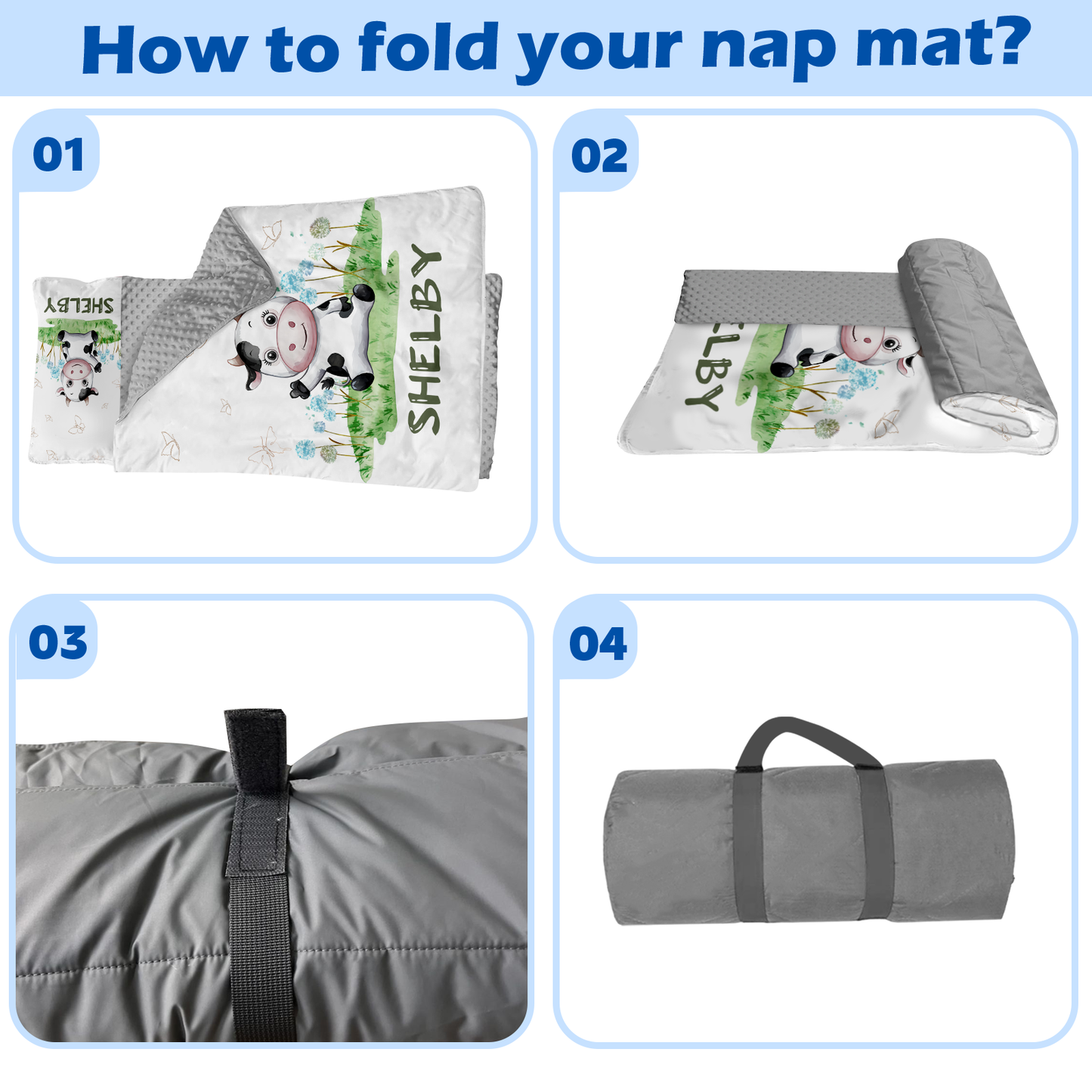 Personalized Nap Mat Farm Edition