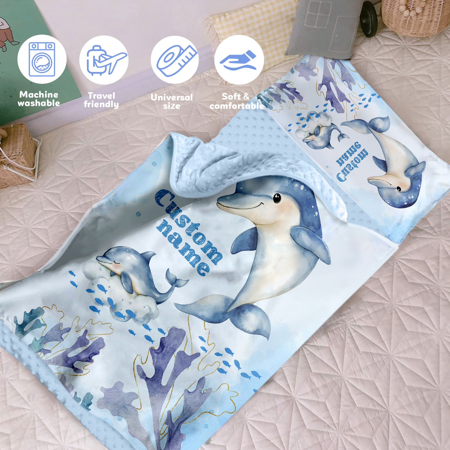Personalized Nap Mat Ocean 05 Edition