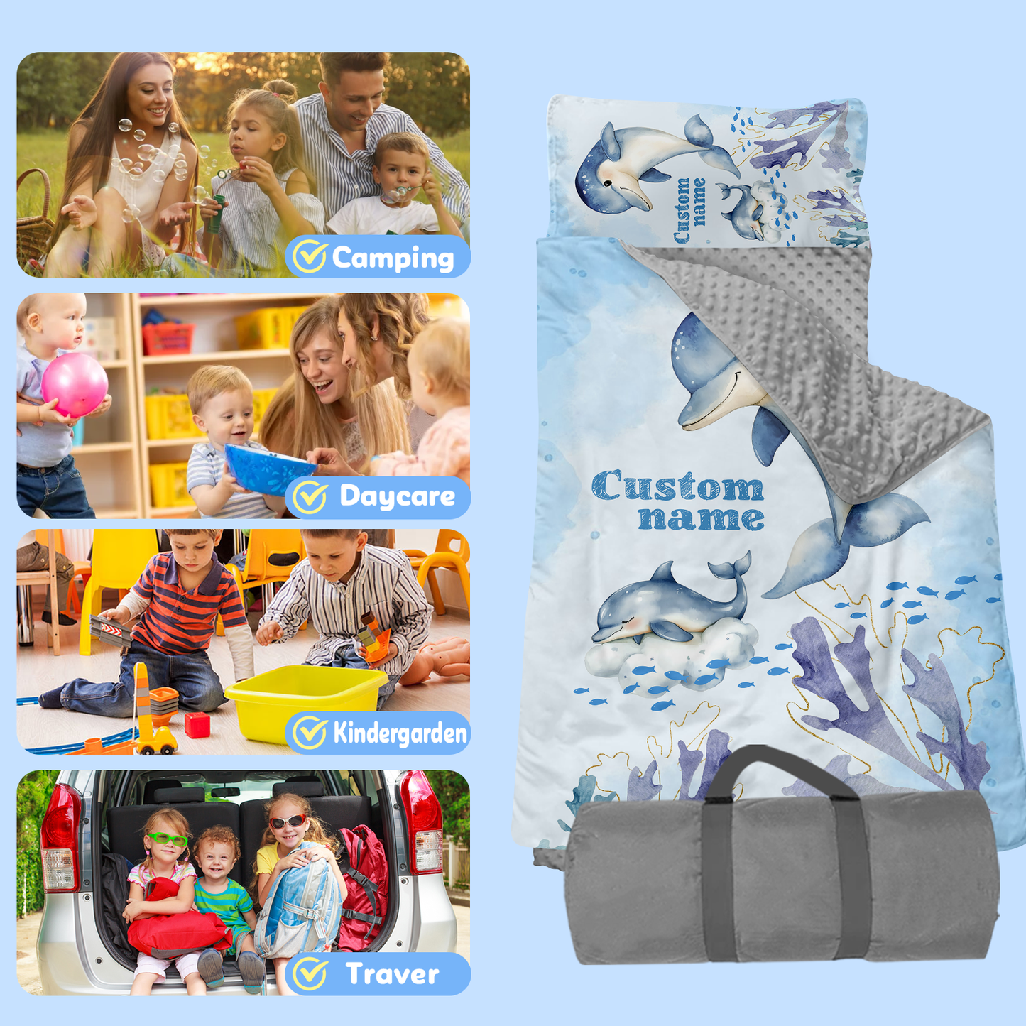 Personalized Nap Mat Ocean 05 Edition