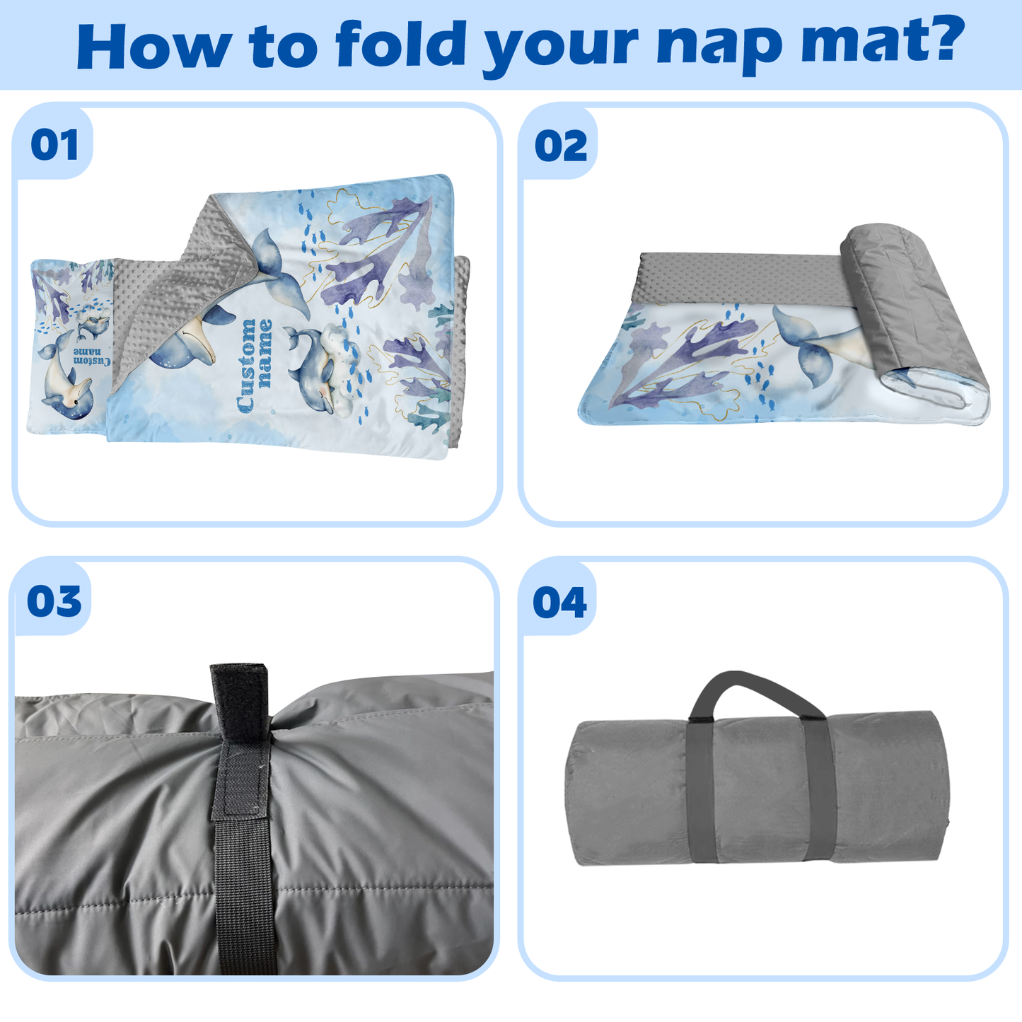 Personalized Nap Mat Ocean 05 Edition