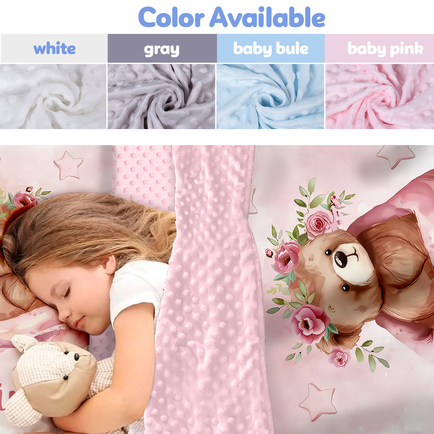 Personalized Nap Mat Teddy Bear 03 Edition