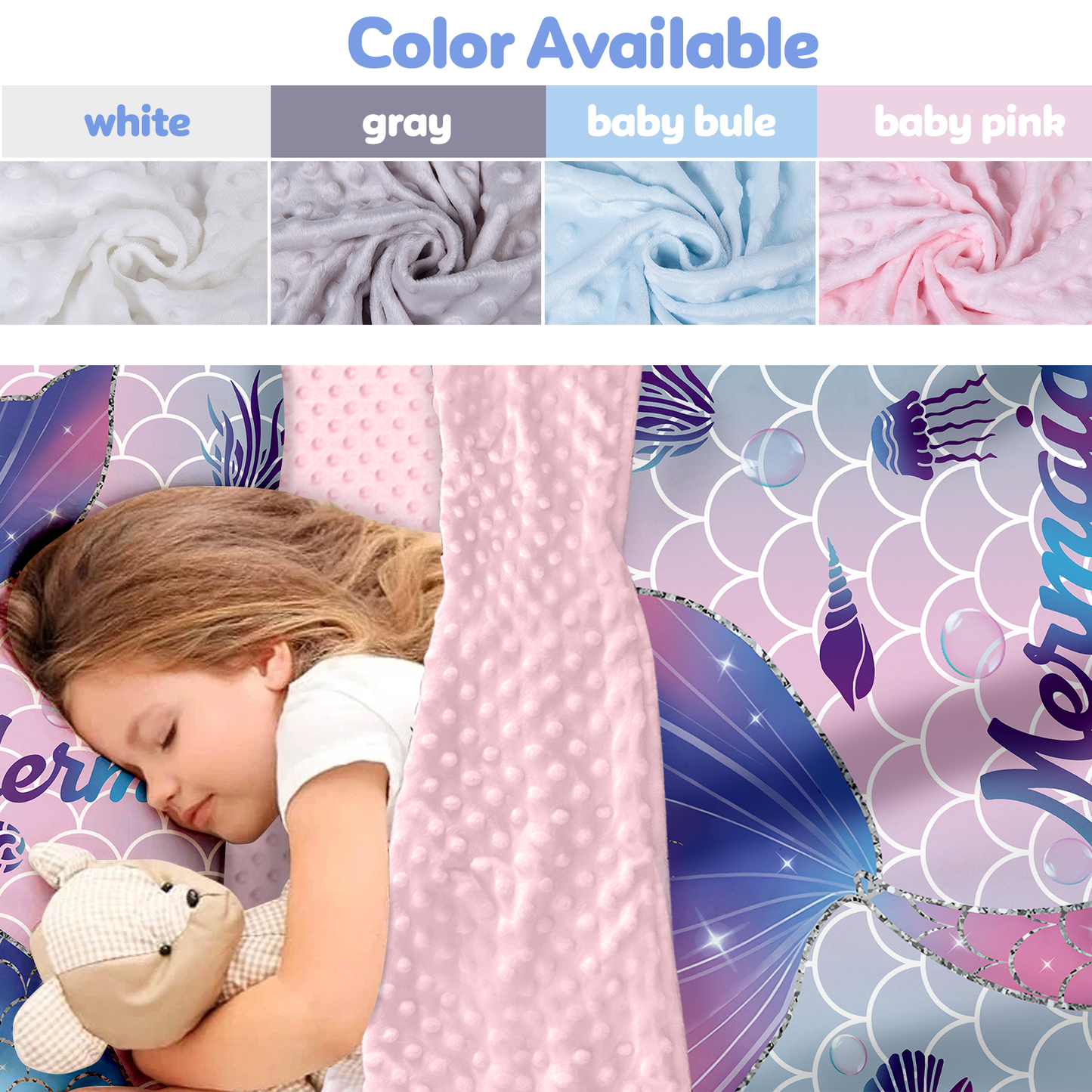 Personalized Nap Mat Mermaid 03 Edition