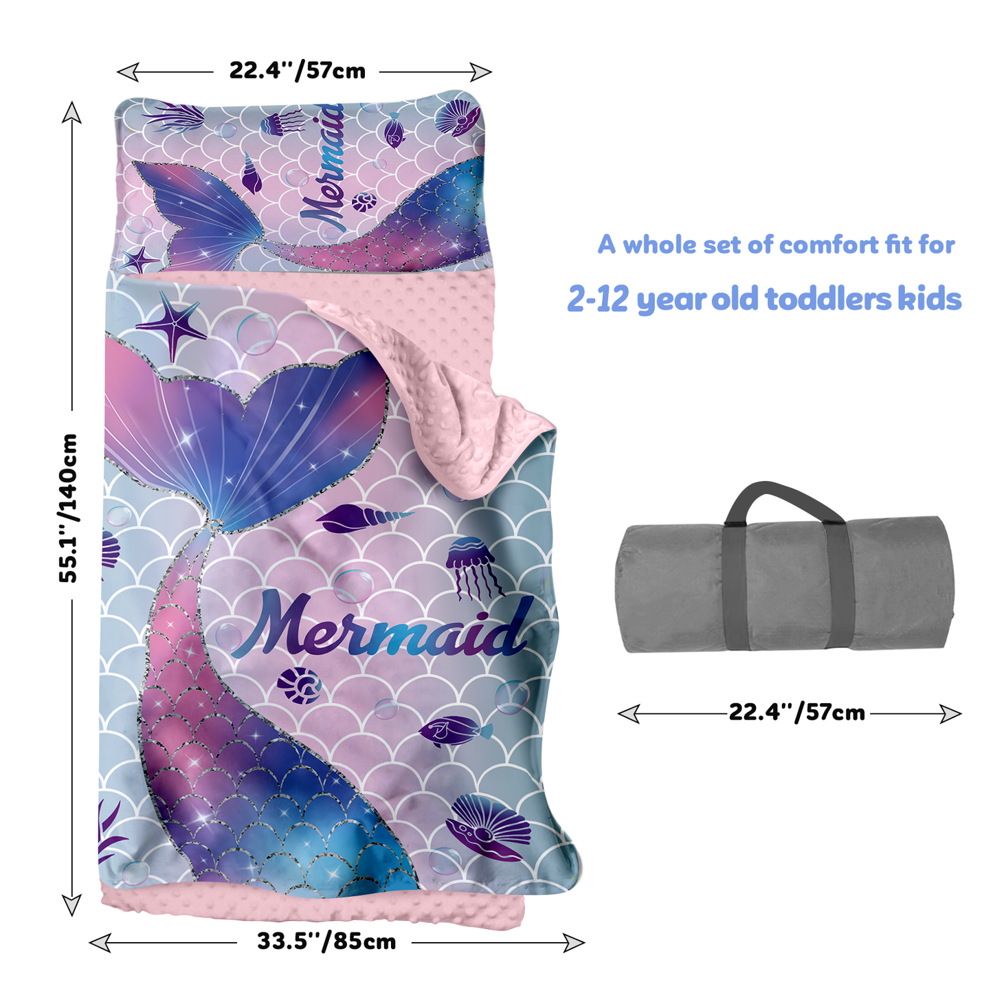 Personalized Nap Mat Mermaid 03 Edition