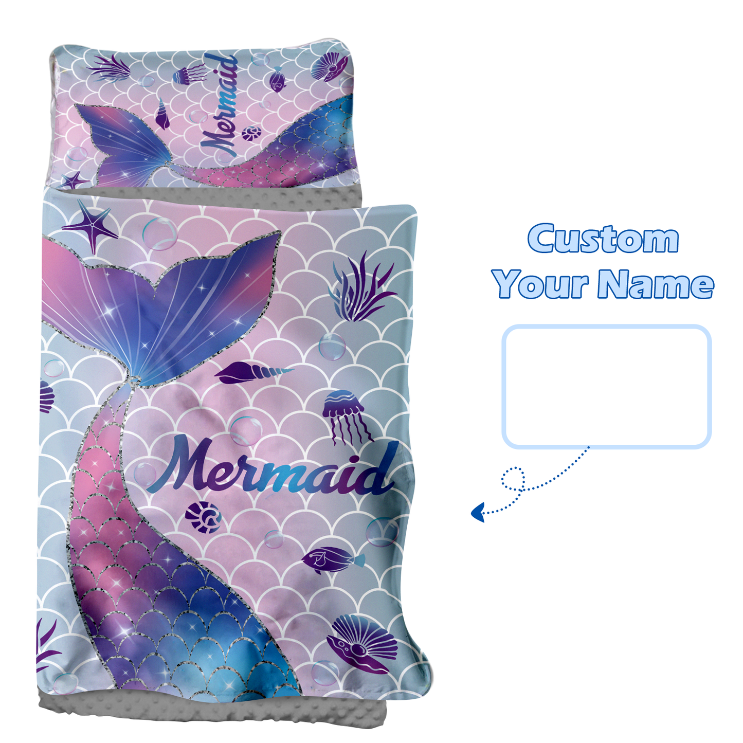 Personalized Nap Mat Mermaid 03 Edition