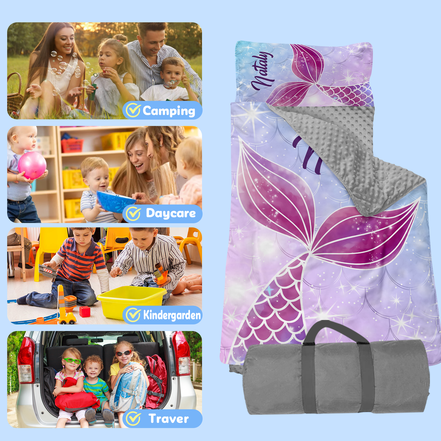 Personalized Nap Mat Mermaid 06 Edition