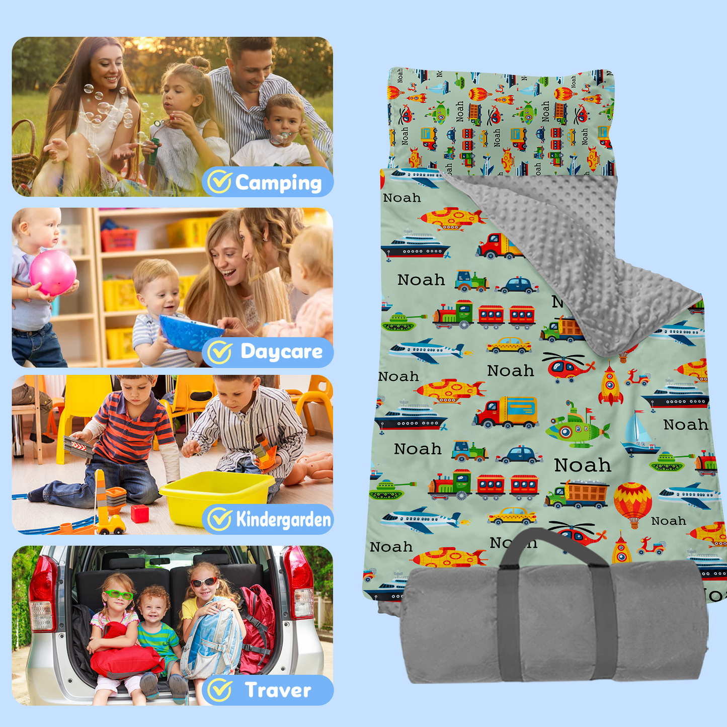 Personalized Nap Mat Transportation 10 Edition