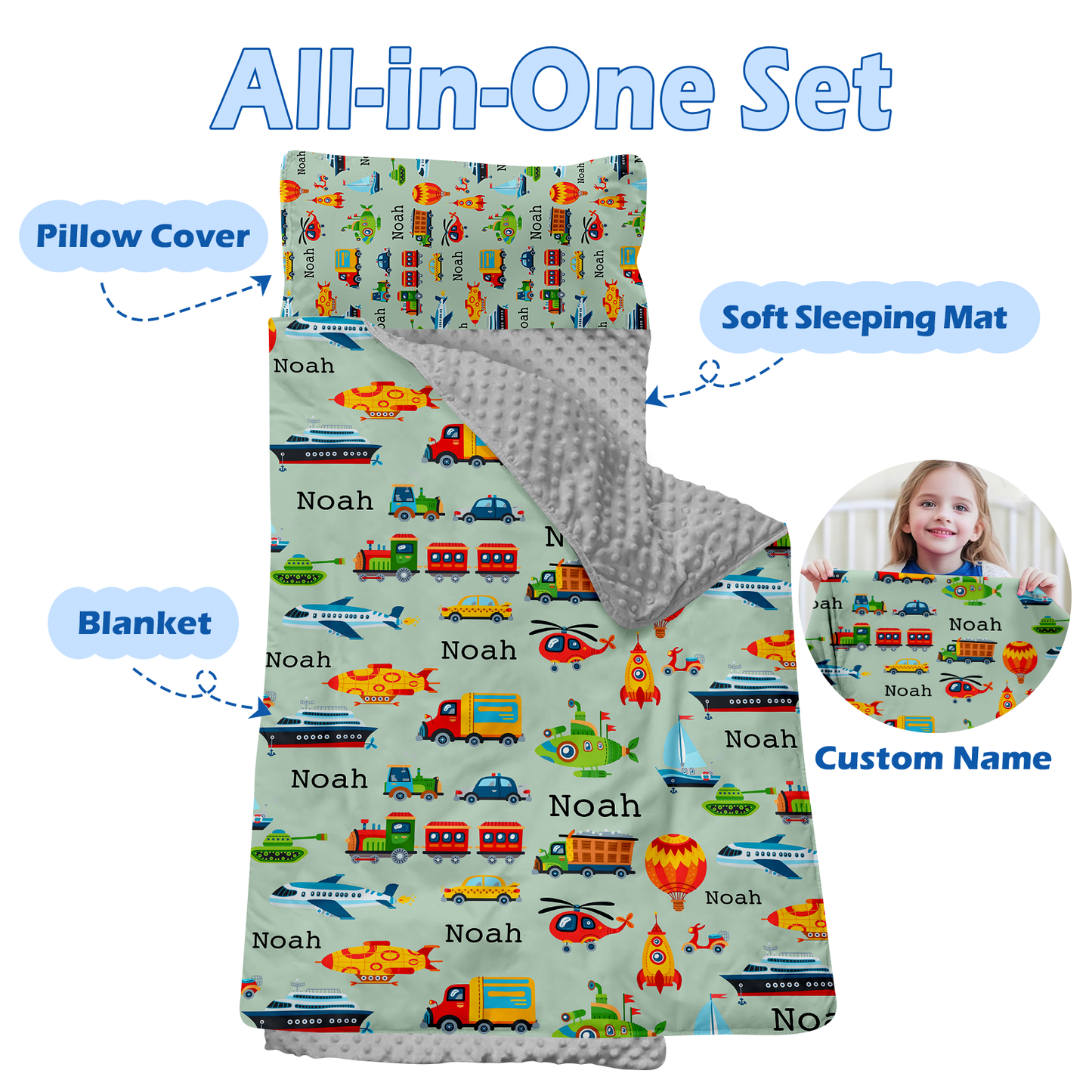 Personalized Nap Mat Transportation 10 Edition
