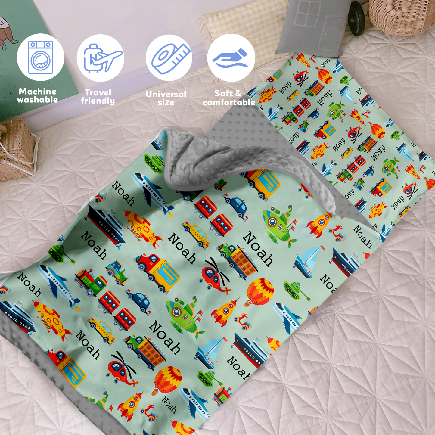 Personalized Nap Mat Transportation 10 Edition