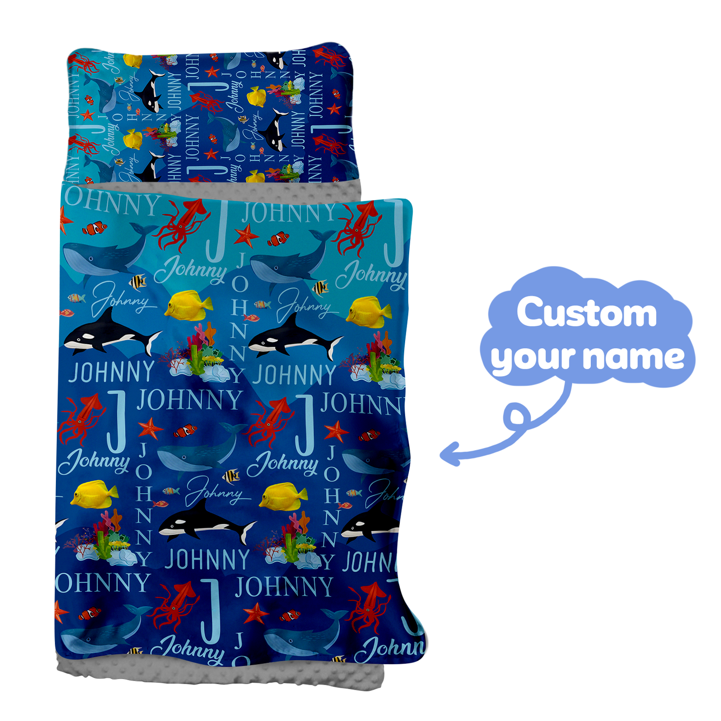 Personalized Nap Mat Ocean 06 Edition