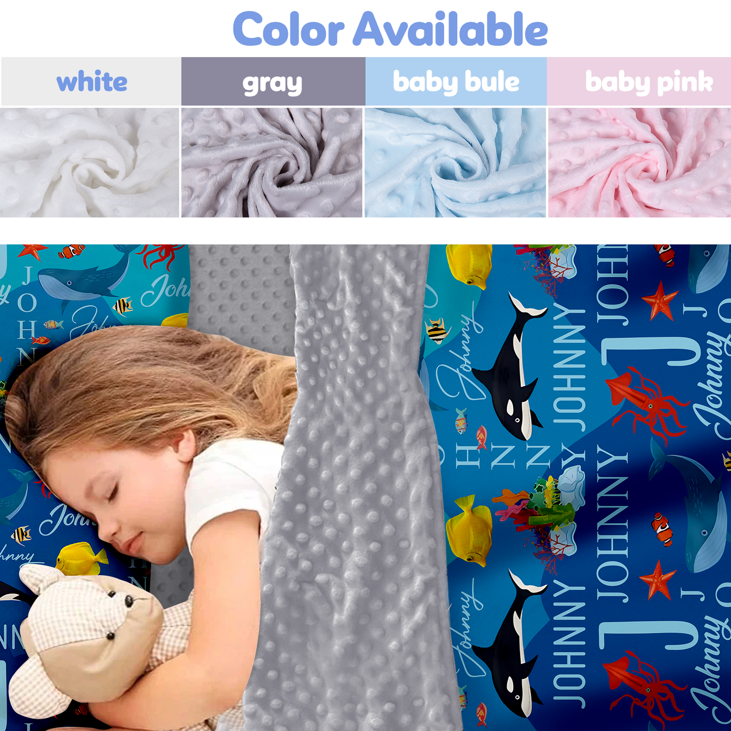 Personalized Nap Mat Ocean 06 Edition