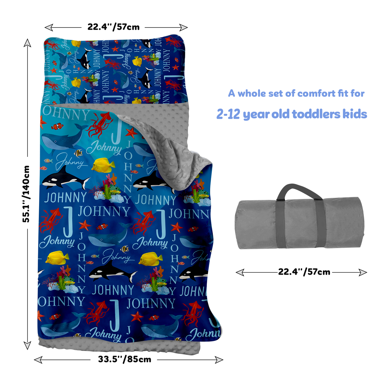Personalized Nap Mat Ocean 06 Edition