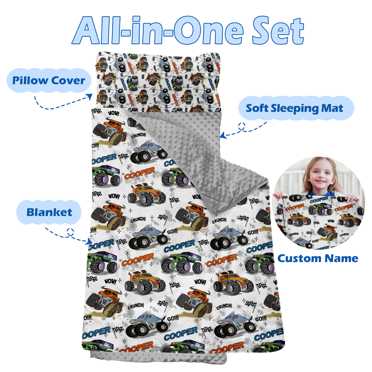 Personalized Nap Mat Transportation 11 Edition