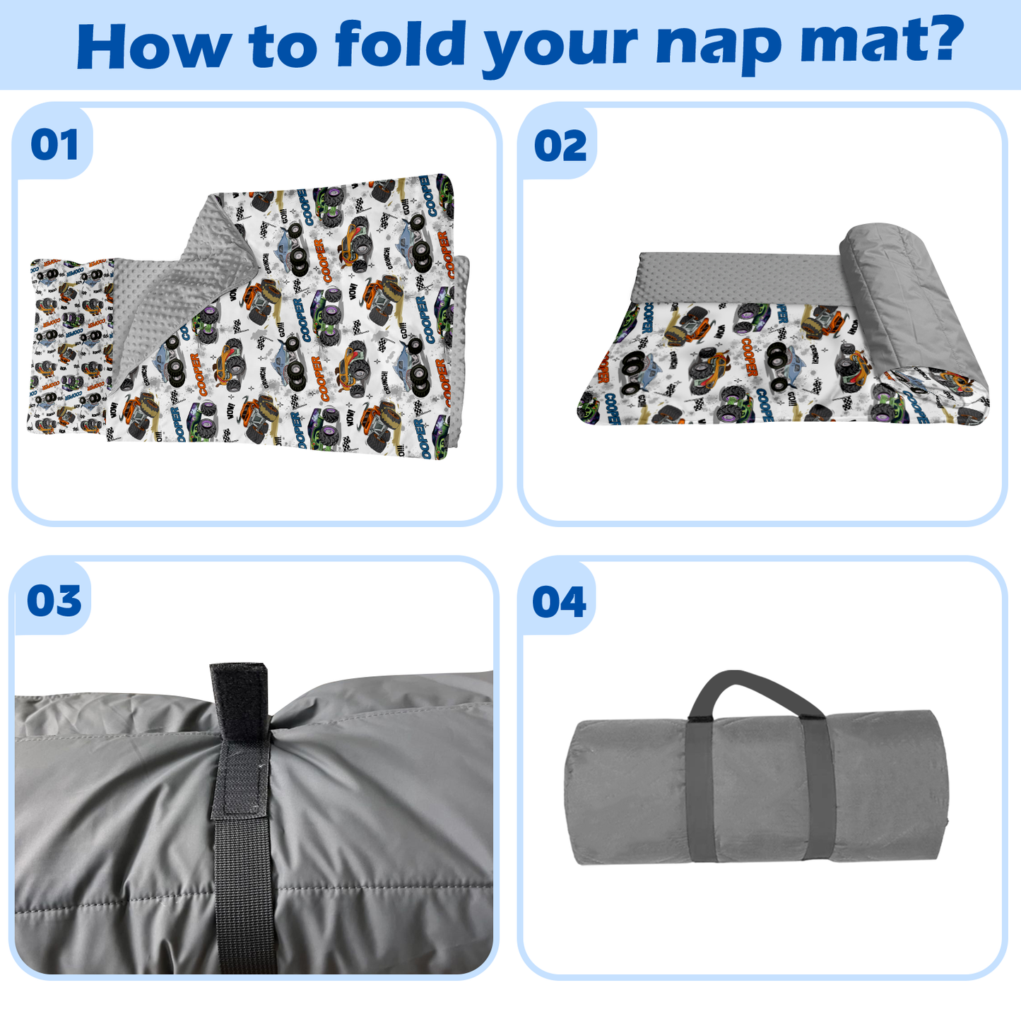 Personalized Nap Mat Transportation 11 Edition