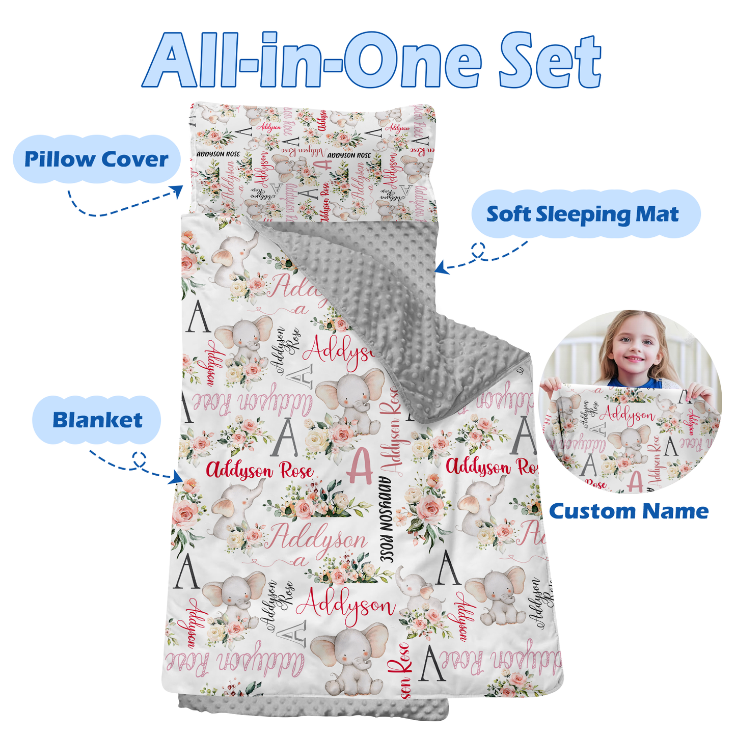 Personalized Nap Mat Zoo 05 Edition