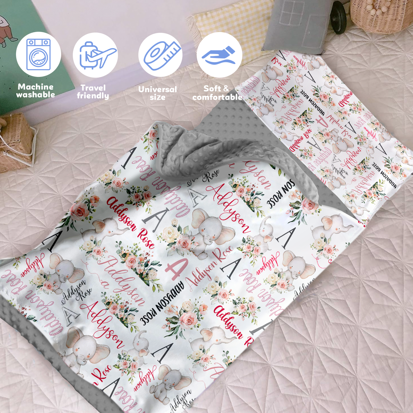 Personalized Nap Mat Zoo 05 Edition