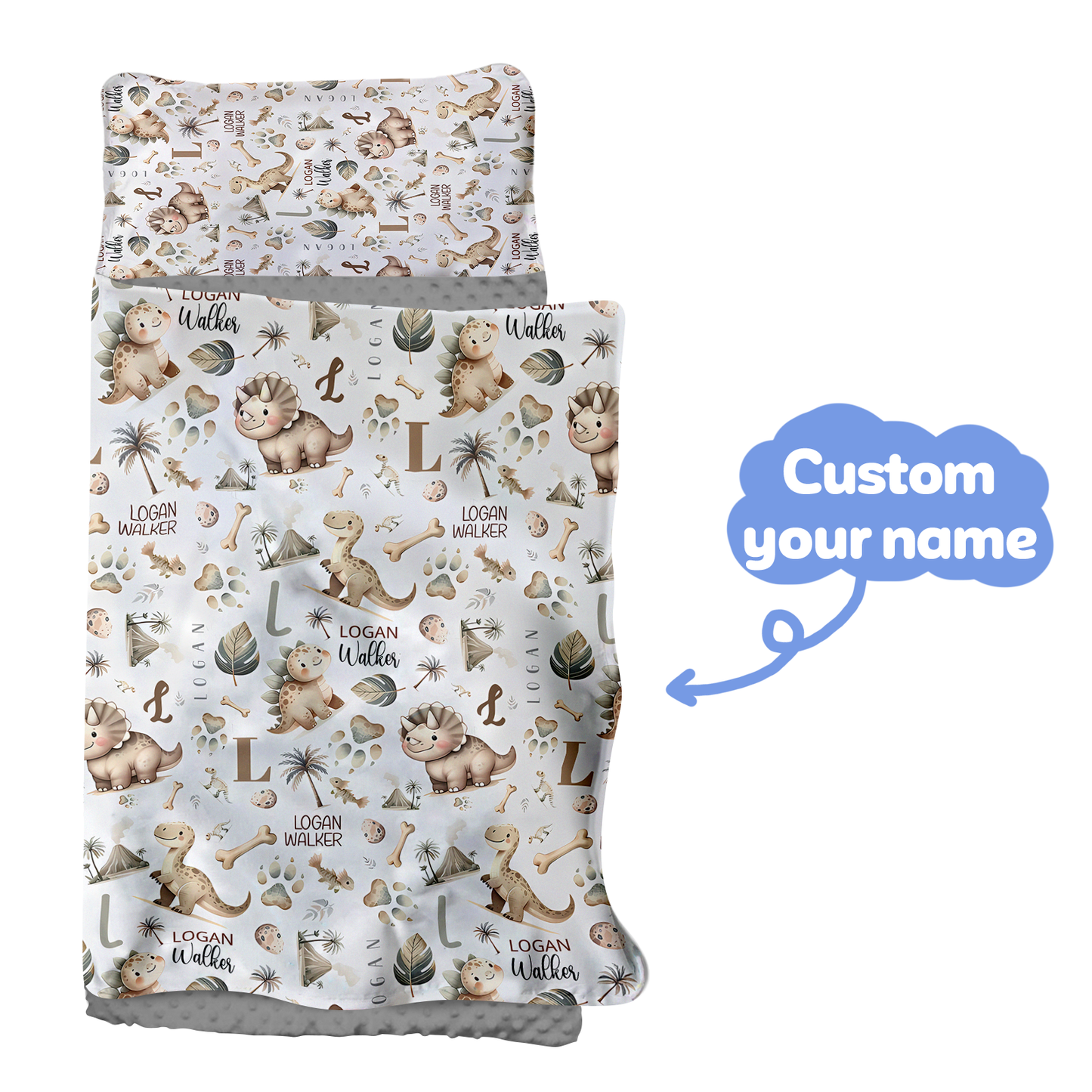 Personalized Nap Mat Dinosaur 11 Edition