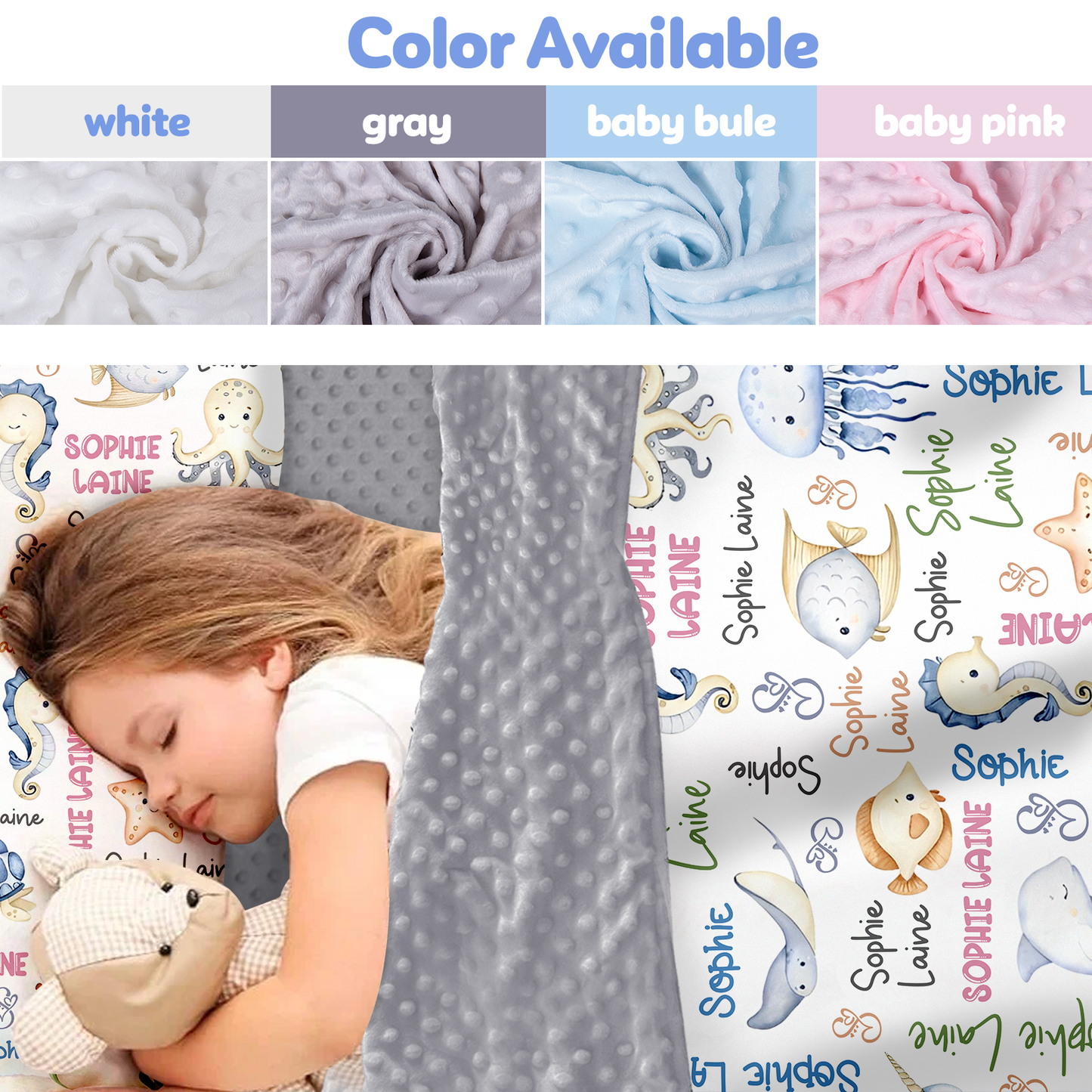 Personalized Nap Mat Ocean 07 Edition