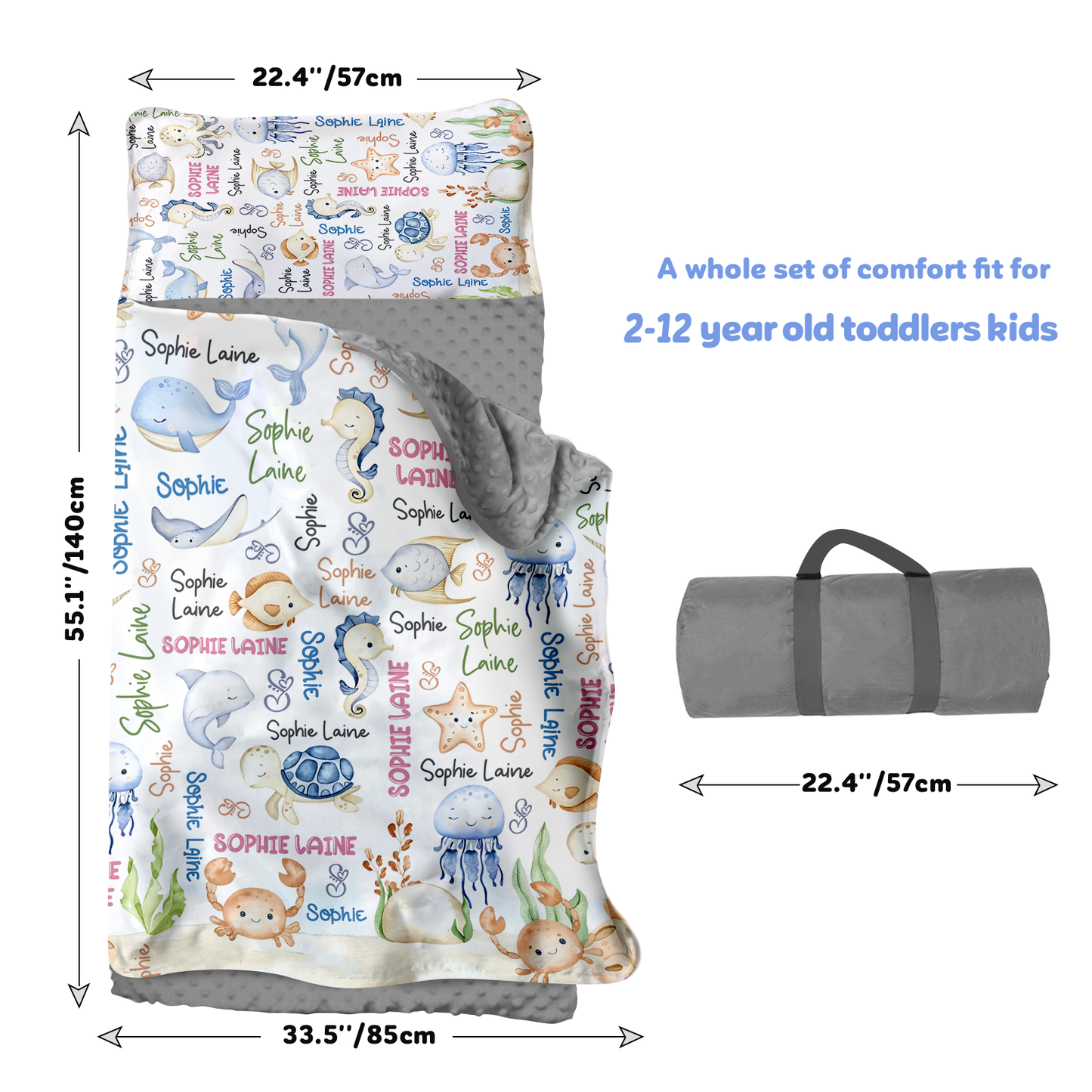 Personalized Nap Mat Ocean 07 Edition