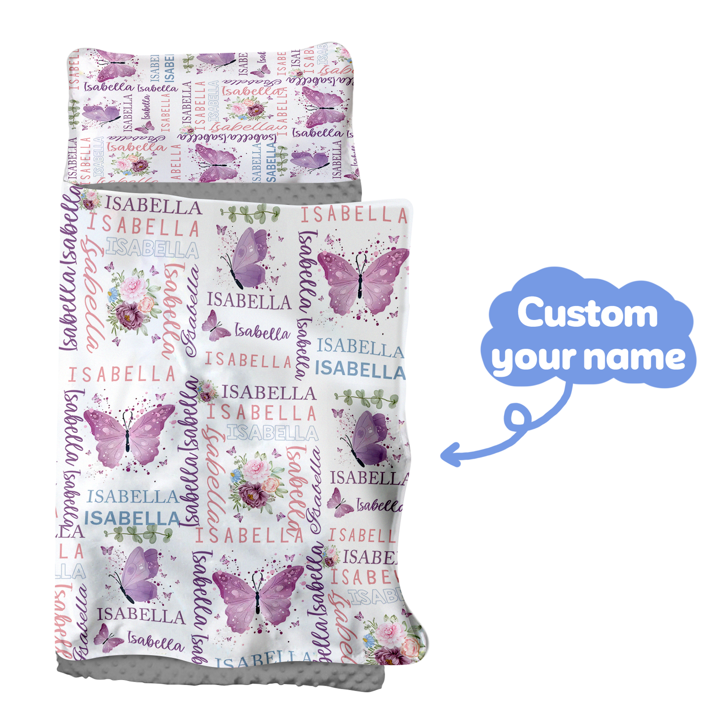 Personalized Nap Mat Butterfly 02 Edition