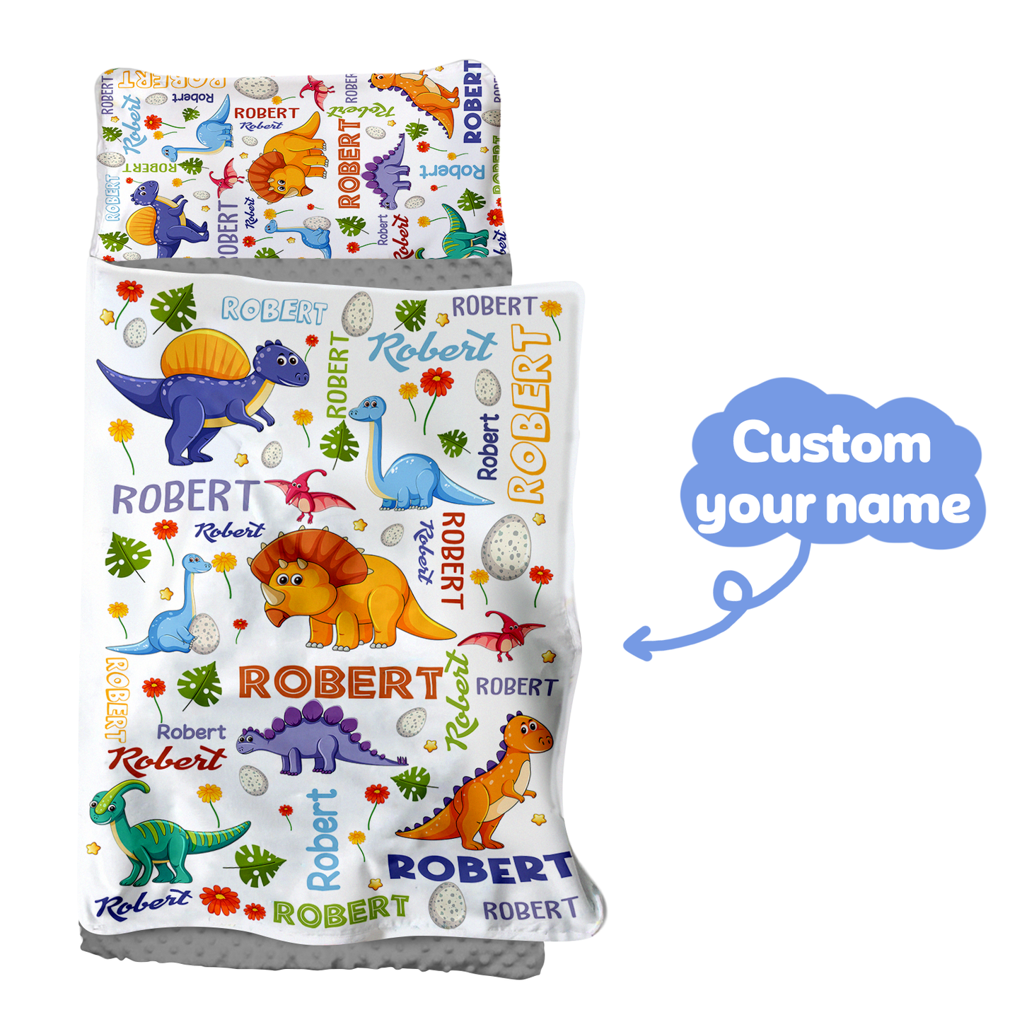 Personalized Nap Mat Dinosaur 12 Edition