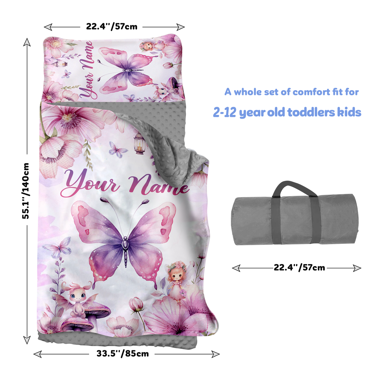 Personalized Nap Mat Butterfly 03 Edition