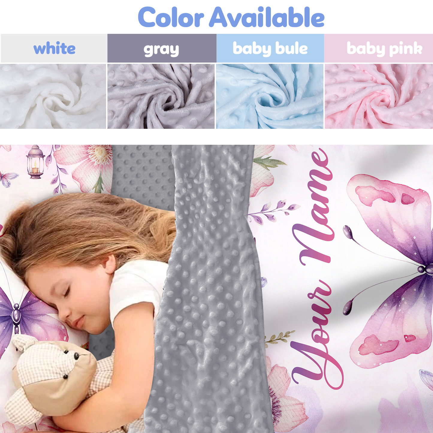 Personalized Nap Mat Butterfly 03 Edition