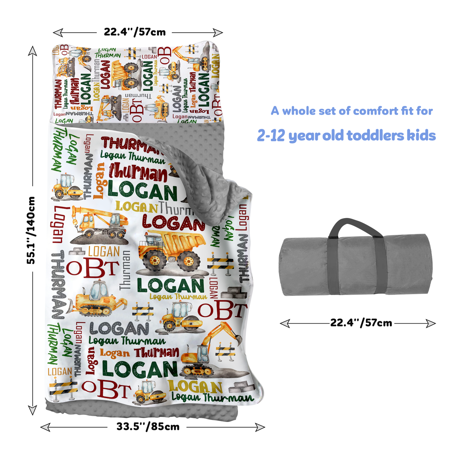 Personalized Nap Mat Transportation 12 Edition
