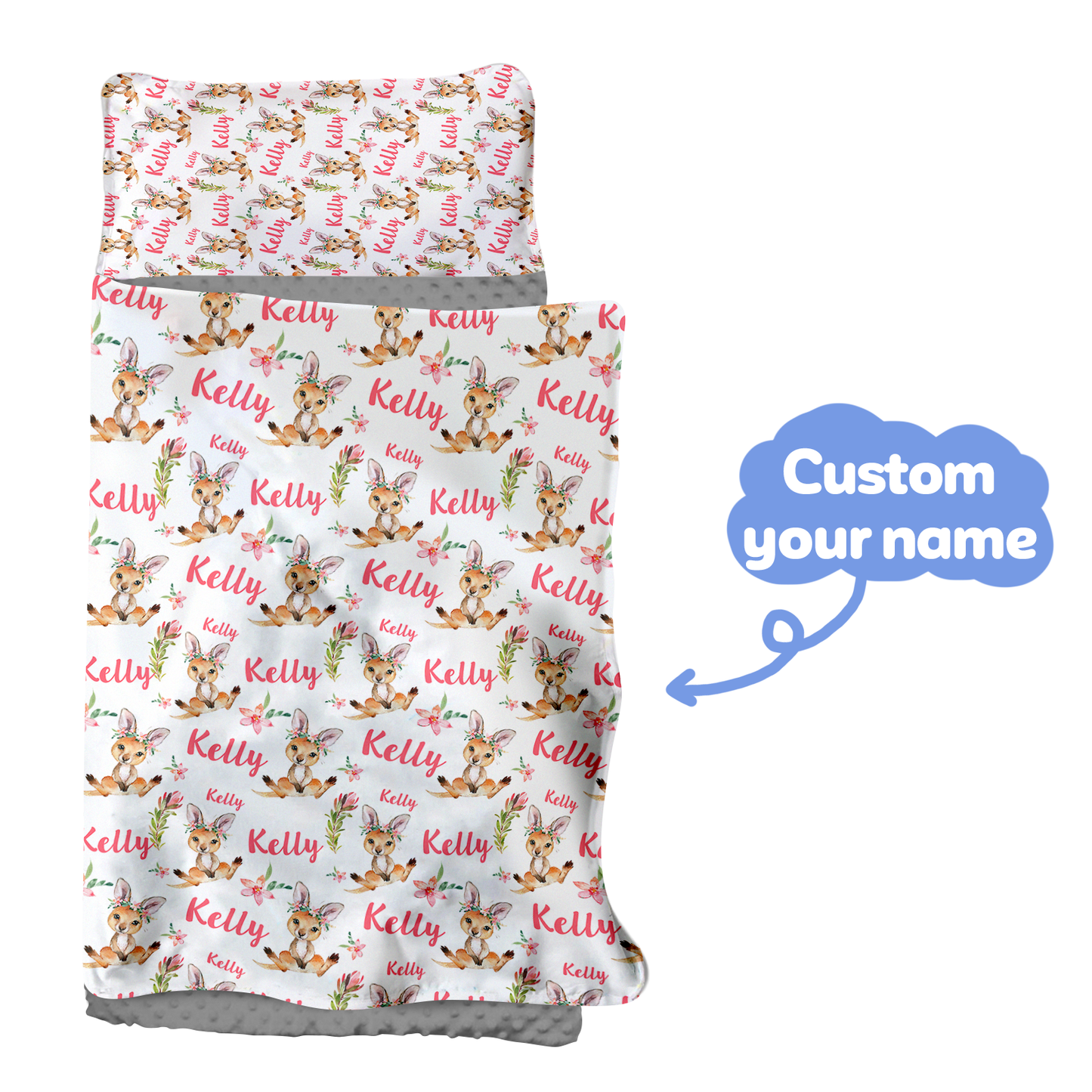 Personalized Nap Mat Kangaroo 02 Edition