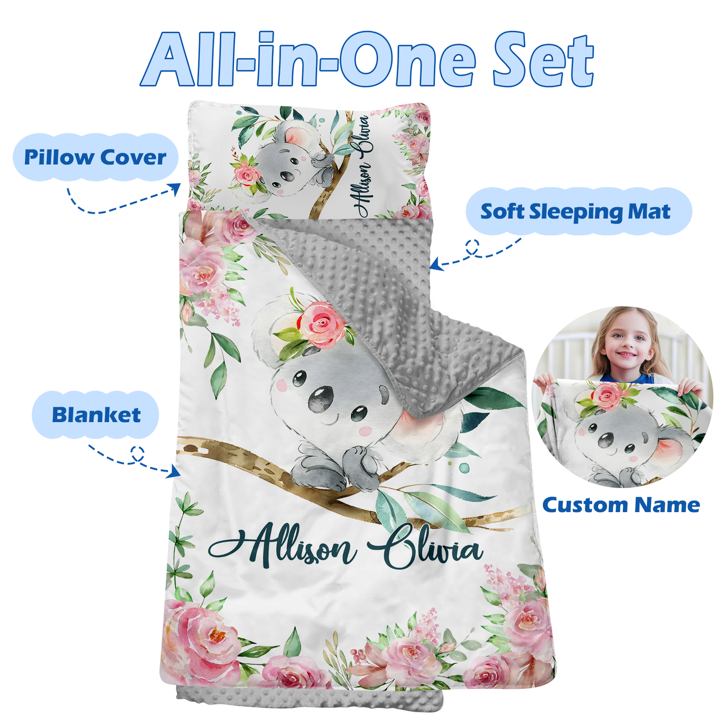 Personalized Nap Mat Koala 02 Edition
