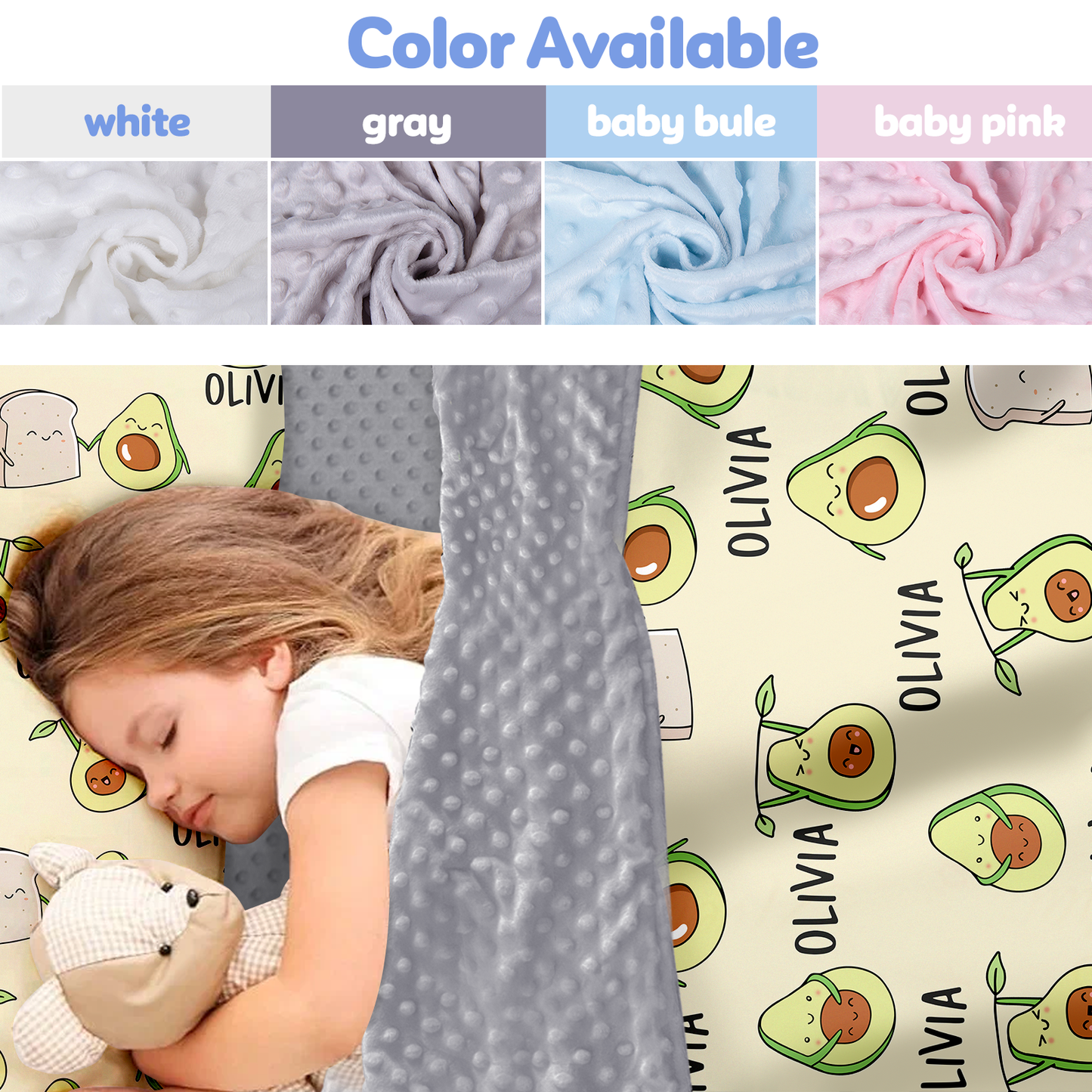 Personalized Nap Mat Avocado Edition