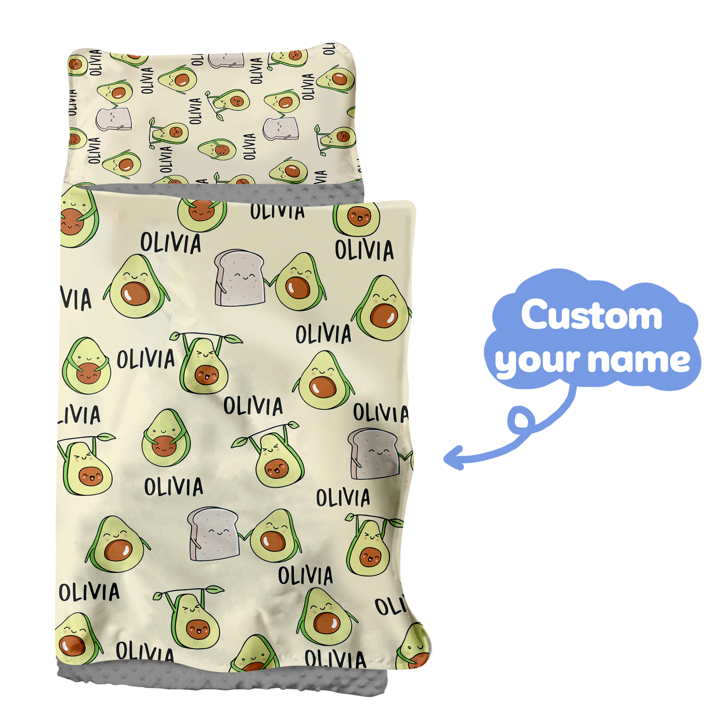Personalized Nap Mat Avocado Edition