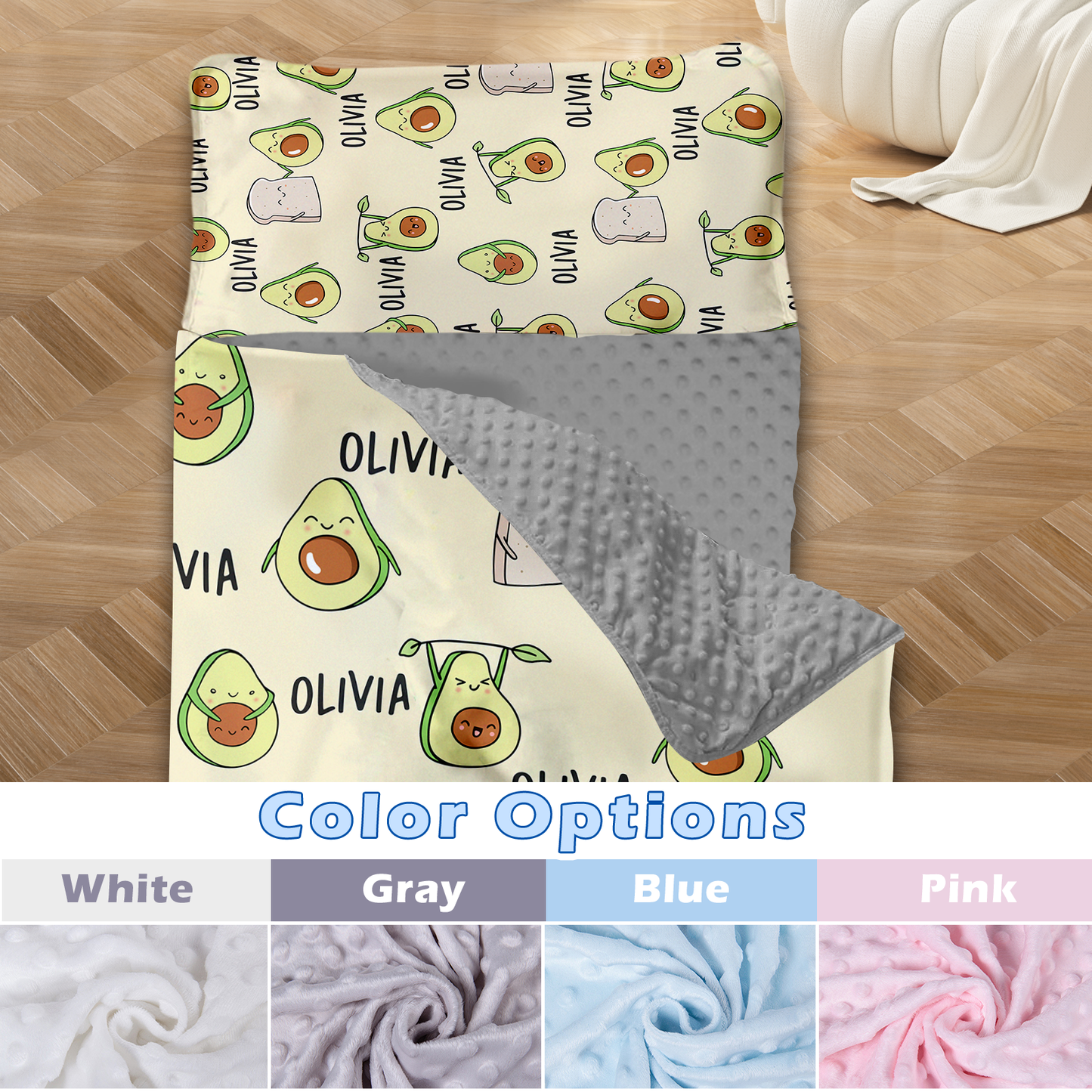 Personalized Nap Mat Avocado Edition