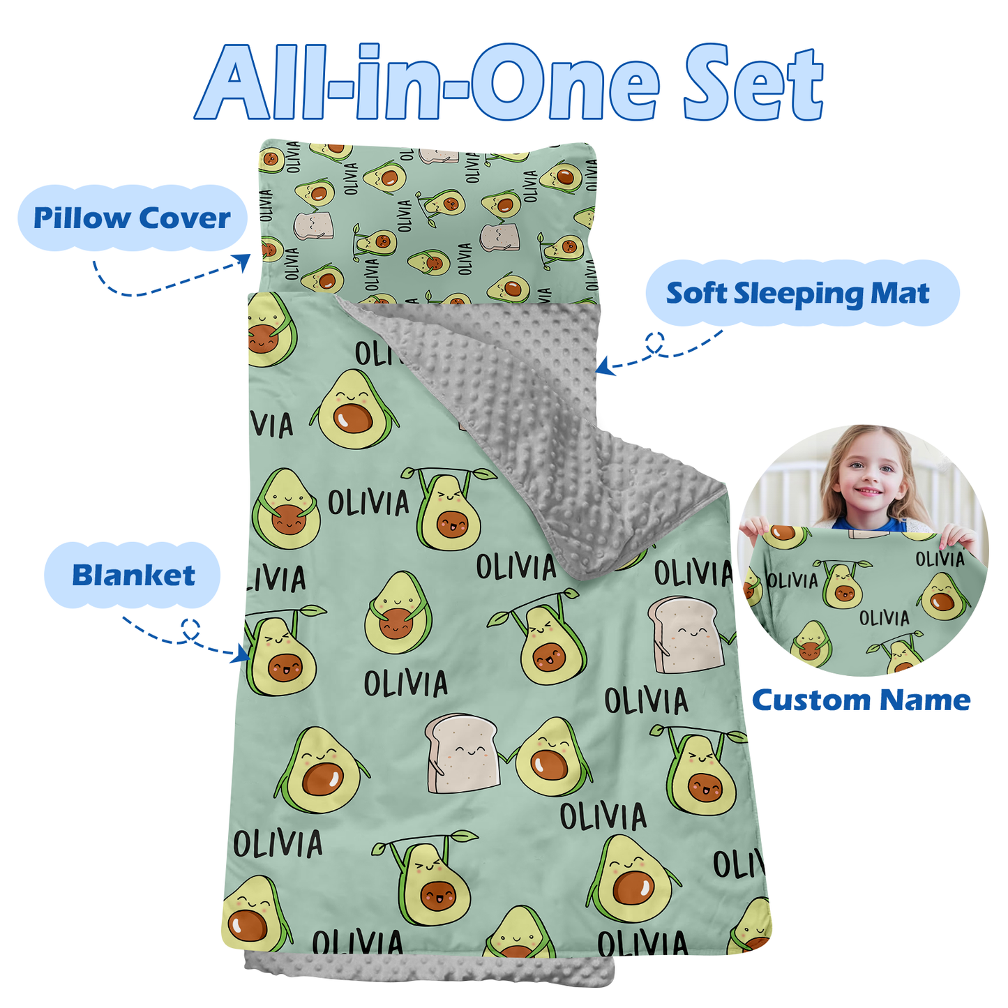 Personalized Nap Mat Avocado 02 Edition