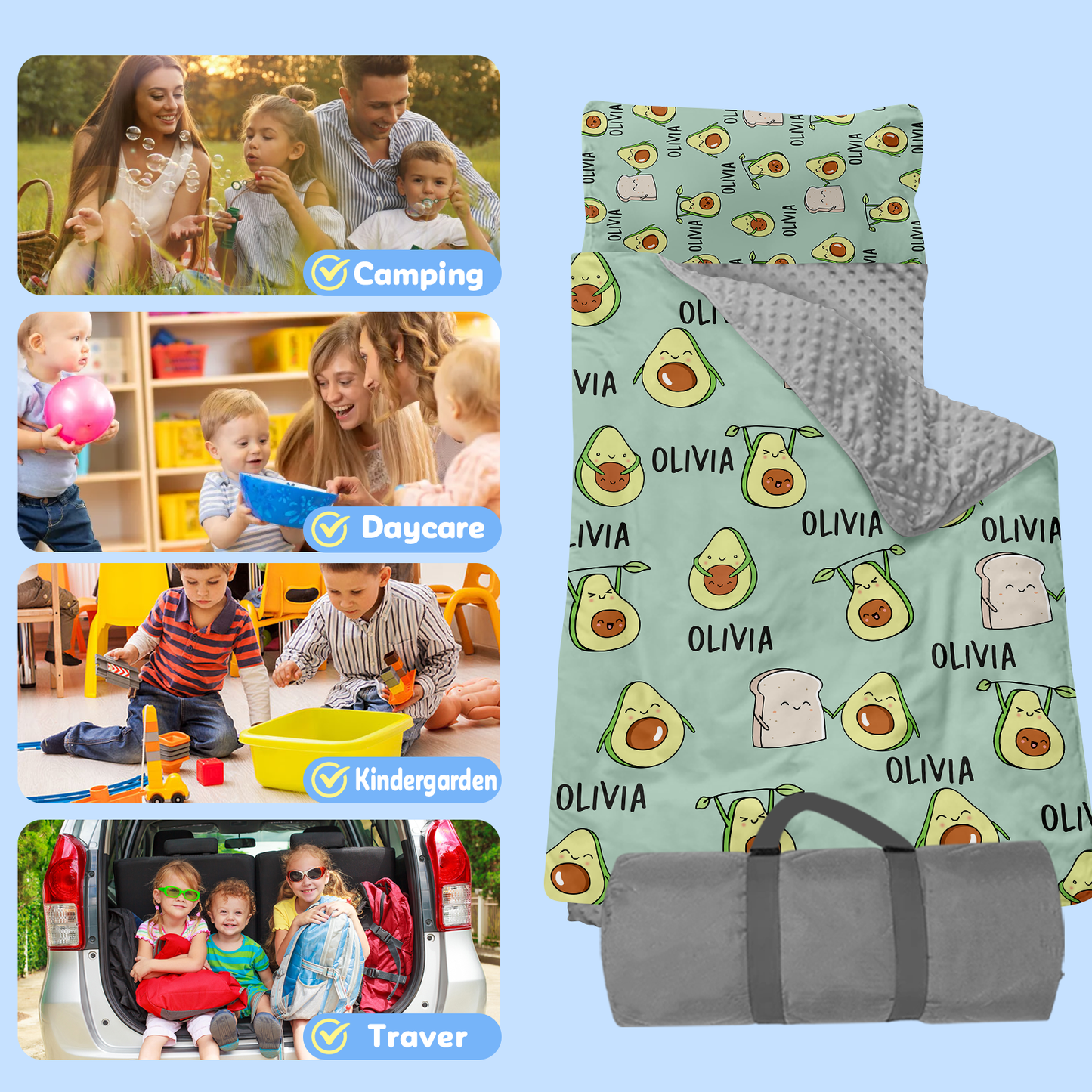 Personalized Nap Mat Avocado 02 Edition