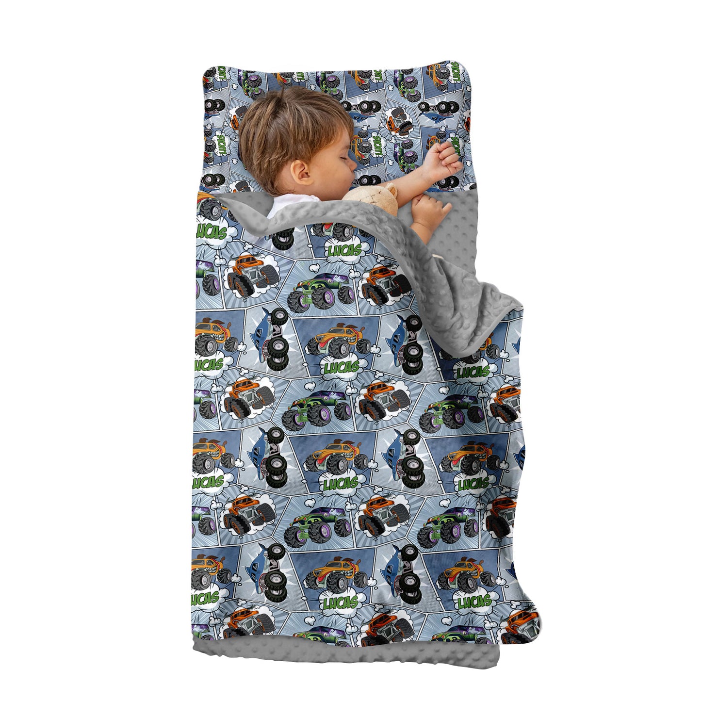 Personalized Nap Mat Monster Truck 04 Edition