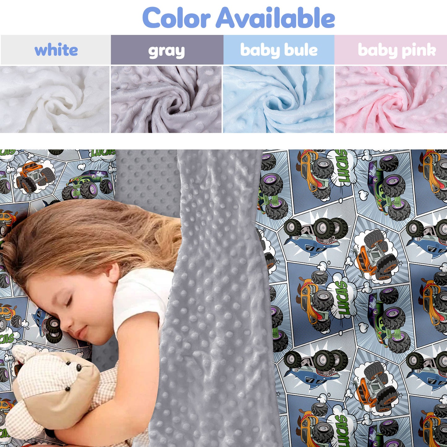 Personalized Nap Mat Monster Truck 04 Edition