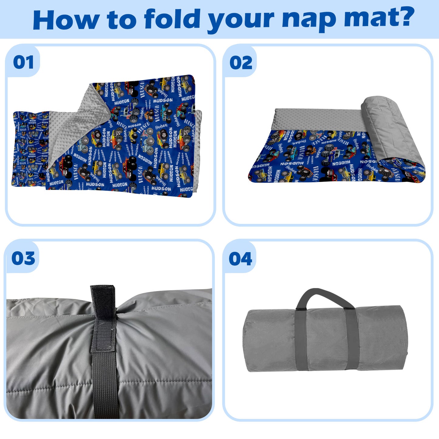 Personalized Nap Mat Monster Truck 05 Edition