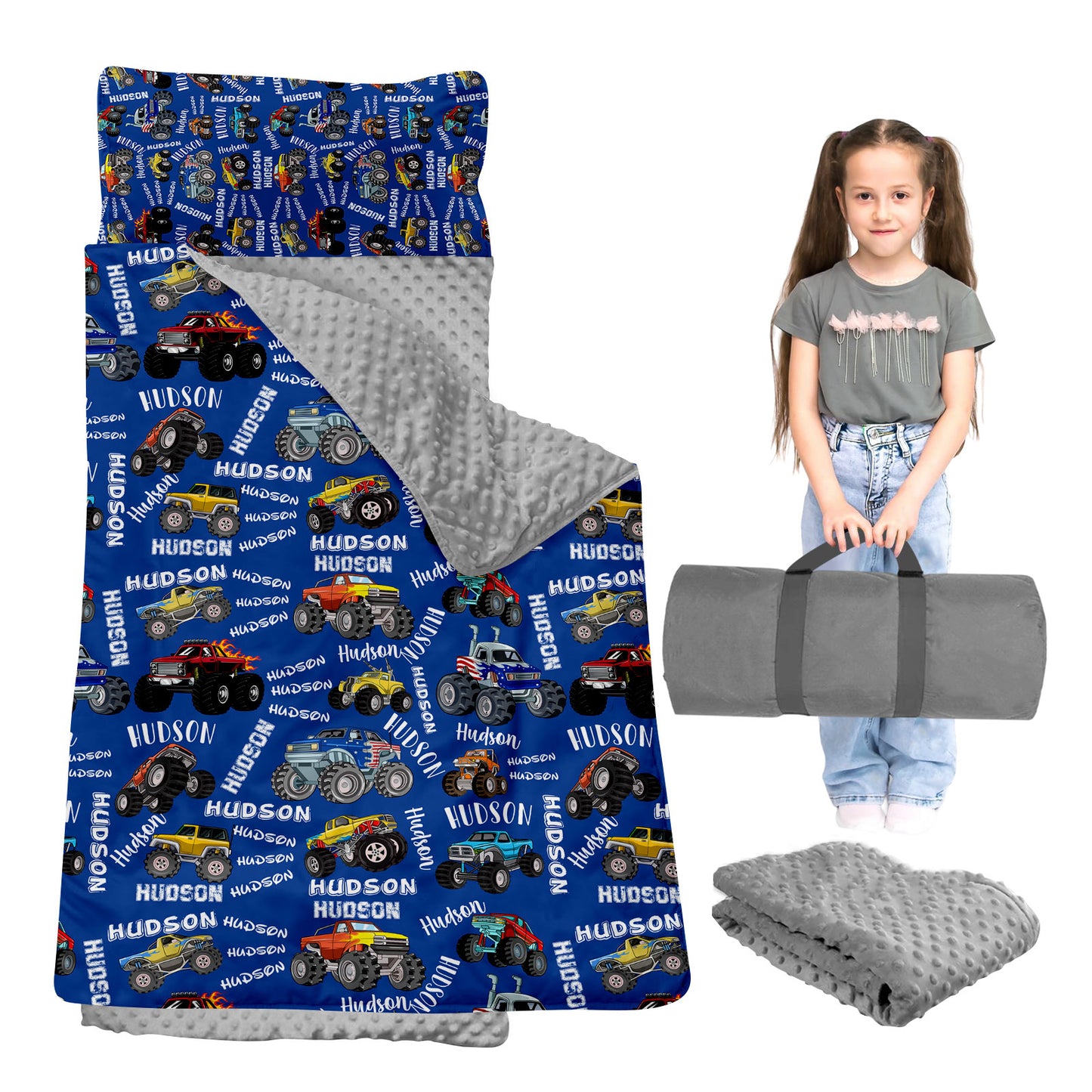 Personalized Nap Mat Monster Truck 05 Edition