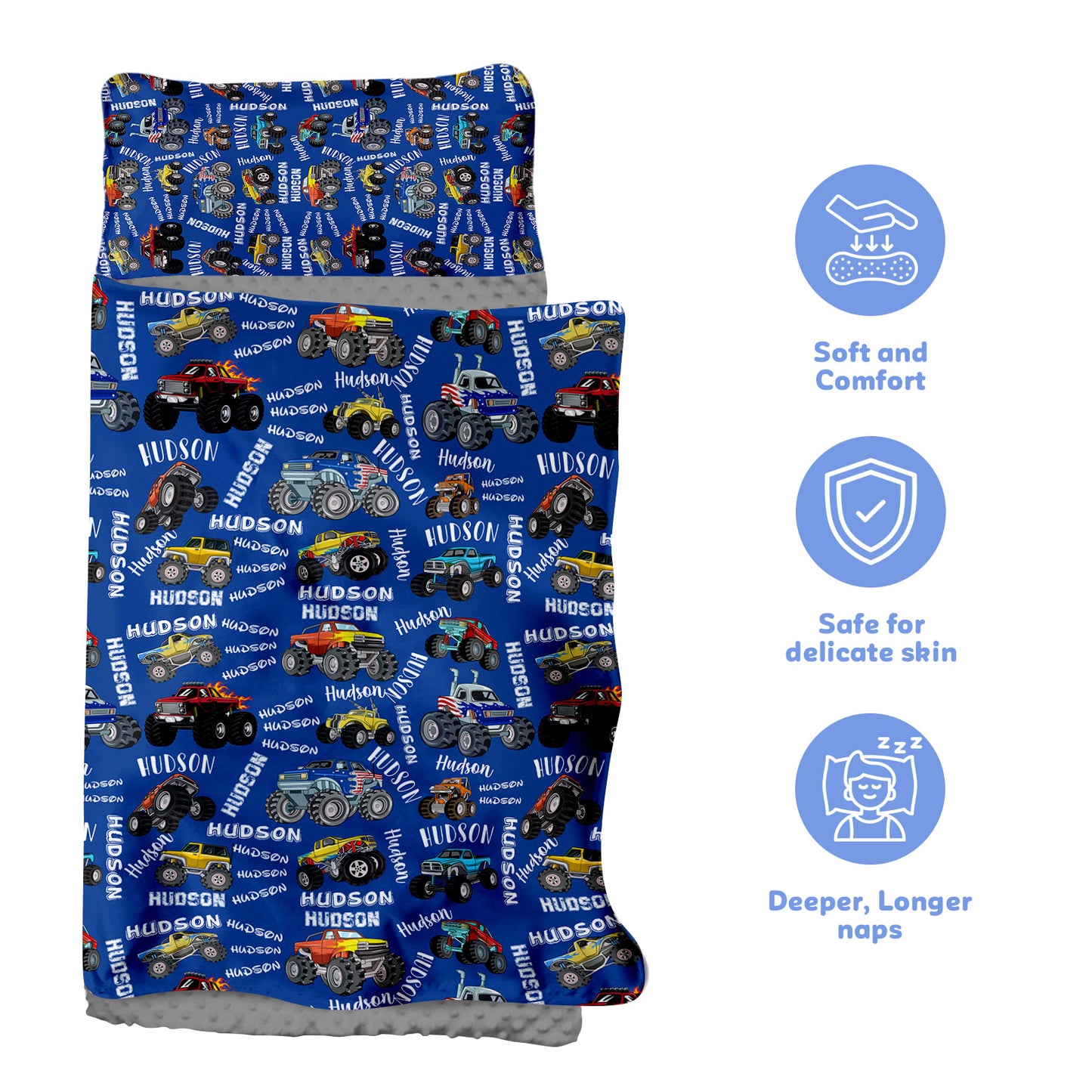 Personalized Nap Mat Monster Truck 05 Edition