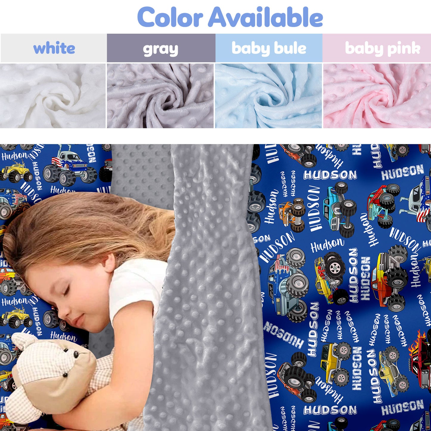 Personalized Nap Mat Monster Truck 05 Edition