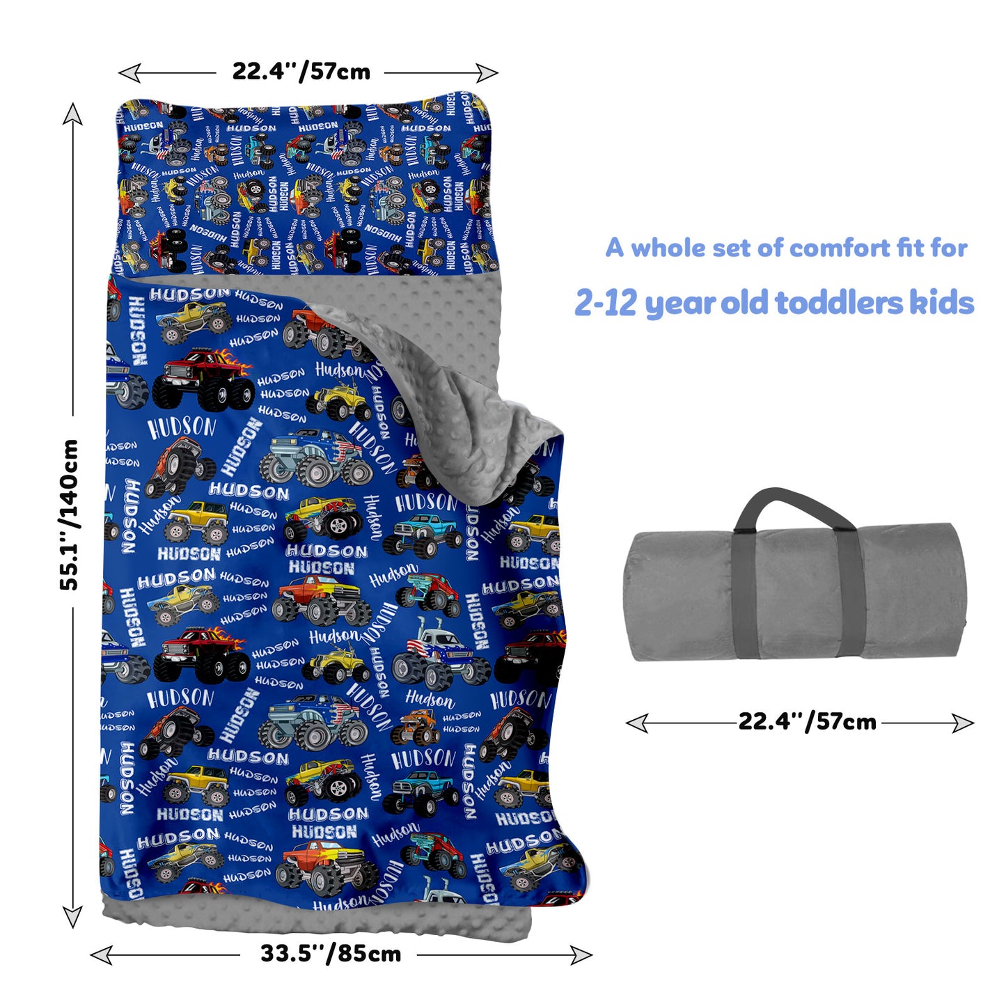 Personalized Nap Mat Monster Truck 05 Edition